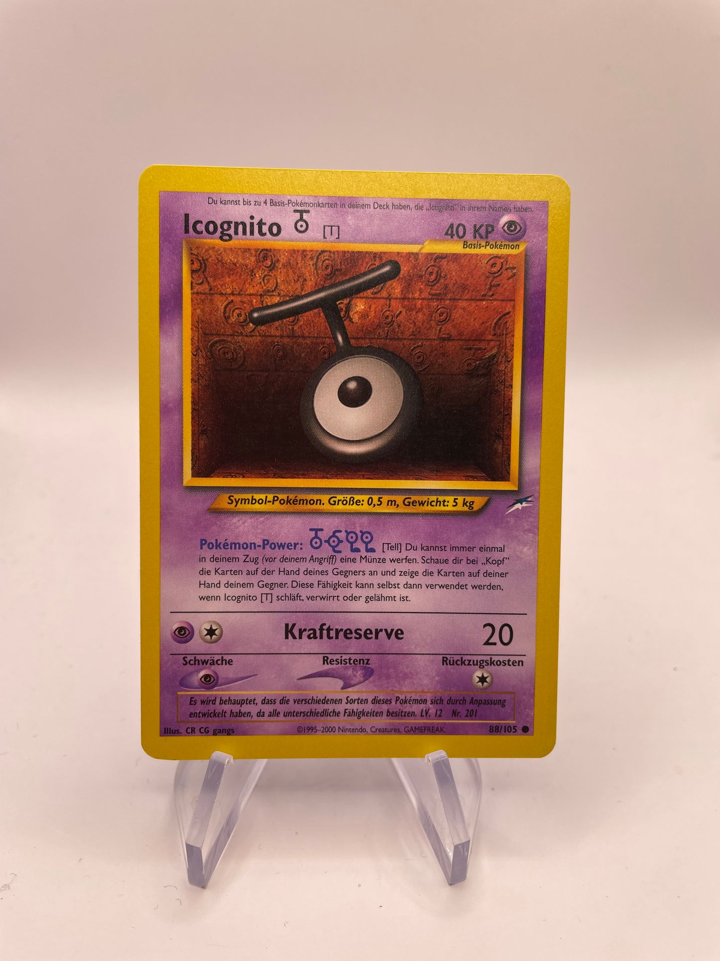 Pokemon Karte Neo Destiny Icognito 88/105 Deutsch