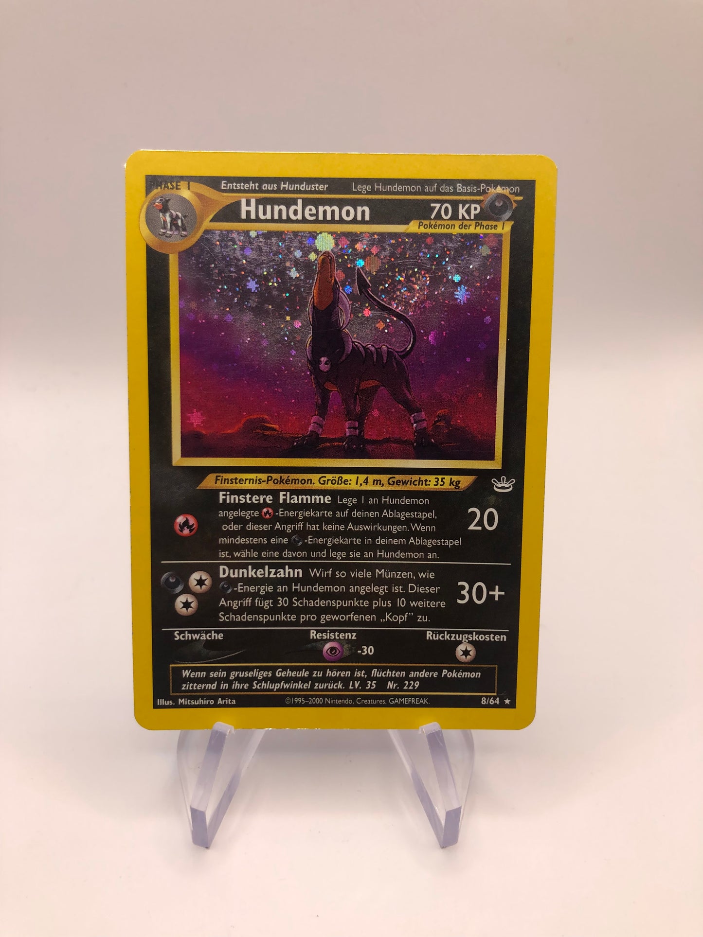 Pokemon Karten Holo Hundemon 8/64 Deutsch