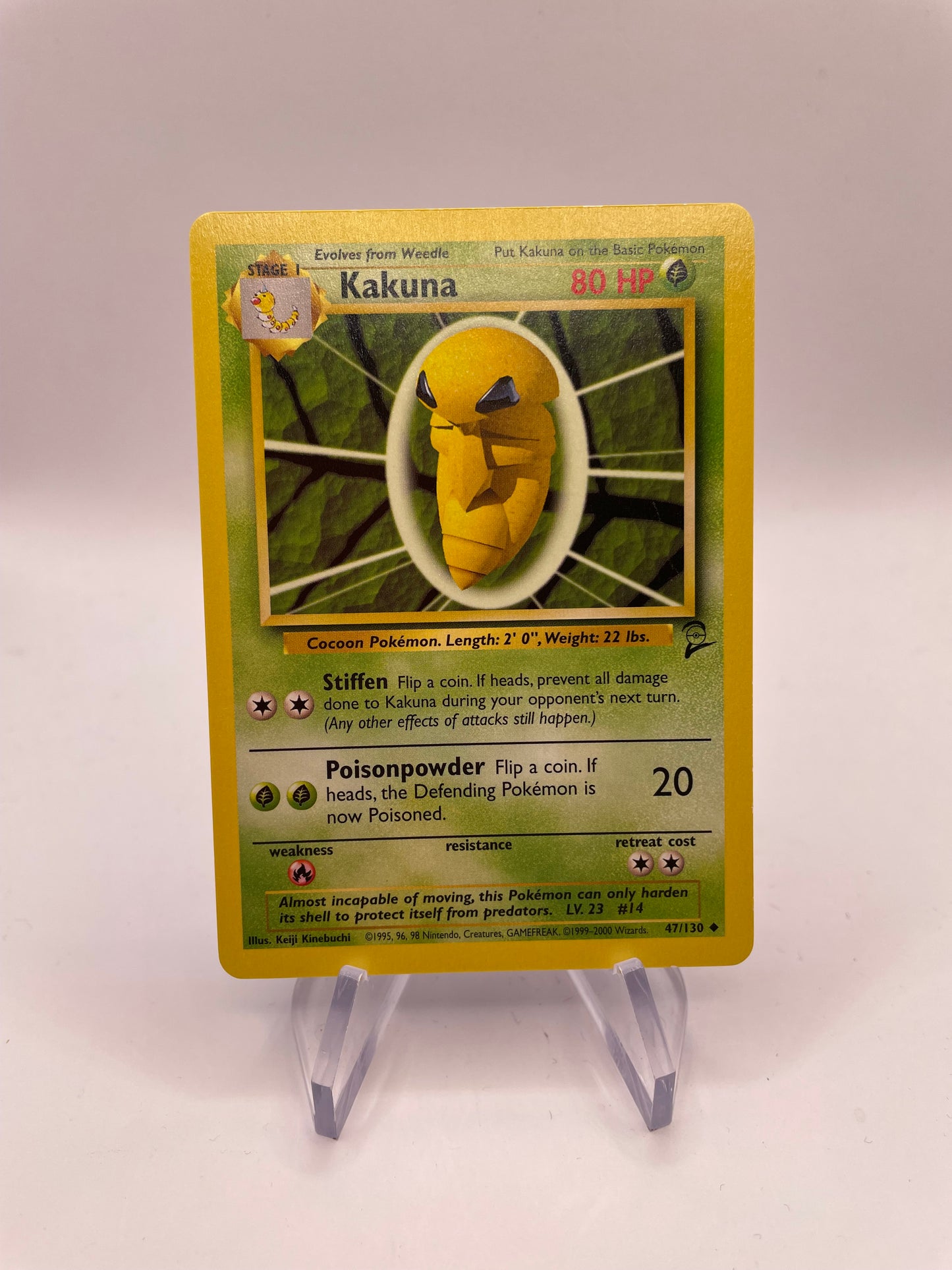 Pokemon Karte Base Set 2 Kakuna 47/130 Englisch