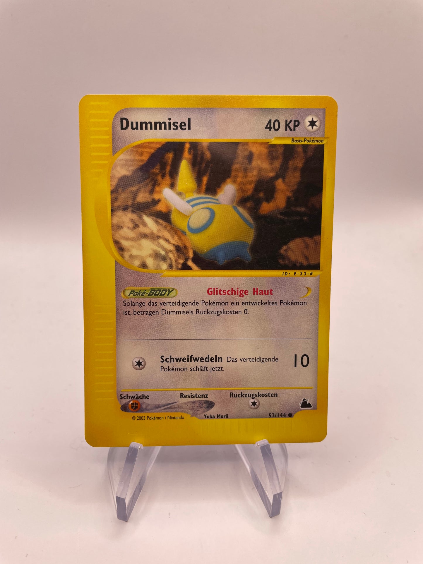Pokemon Karte E-Series Dummisel 53/144 Deutsch