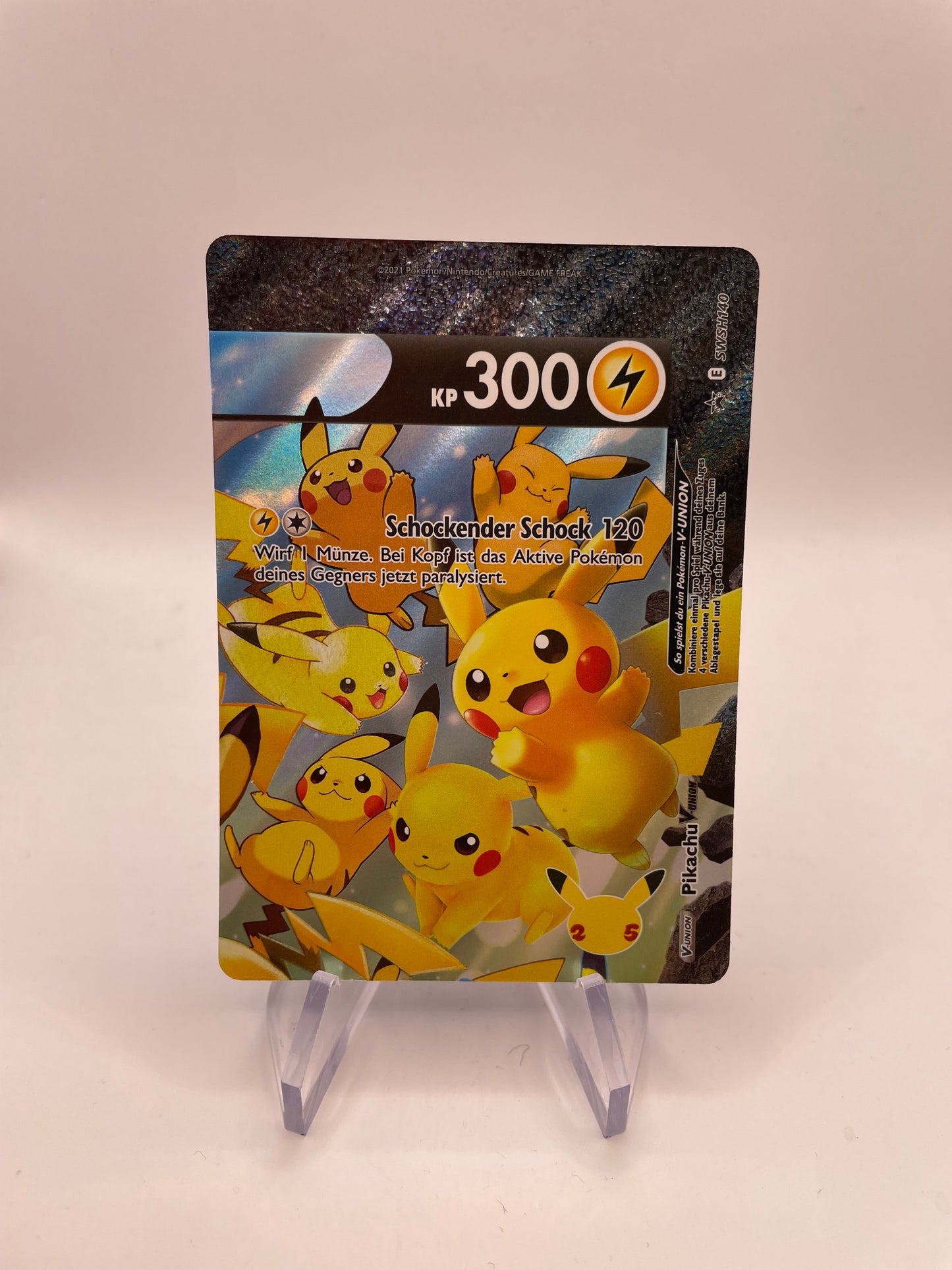 Pokémon Karte V-Union Pikachu SWSH140 Deutsch