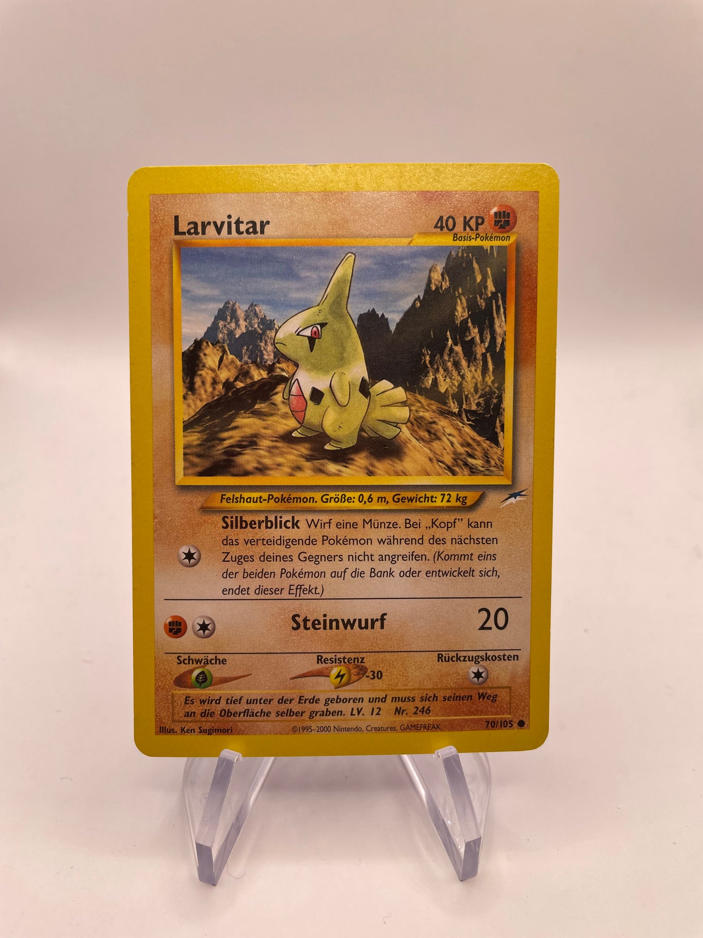 Pokemon Karte Neo Destiny Larvitar 70/105 Deutsch