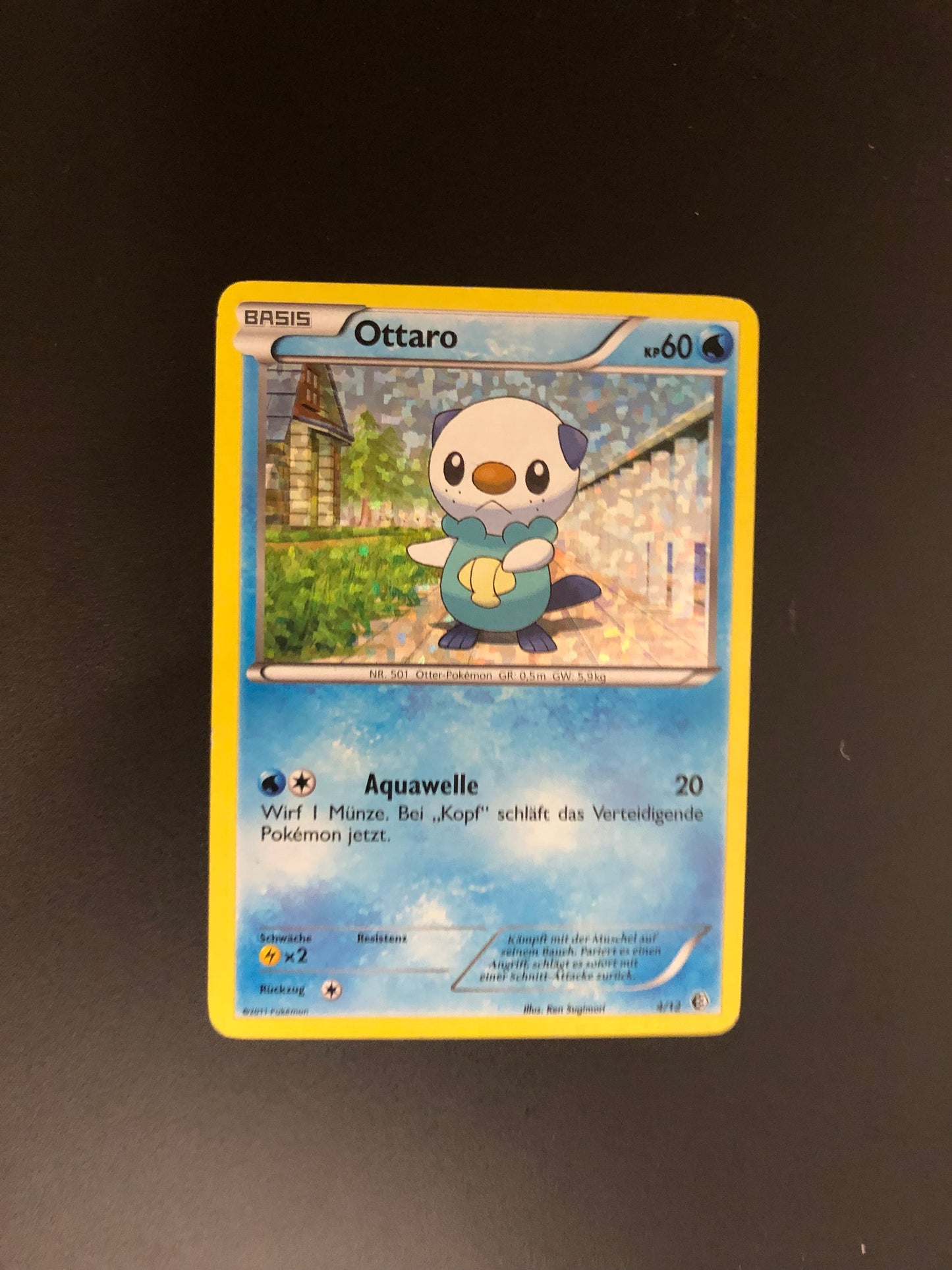 Pokemon Karte Holo Ottaro 4/12 Deutsch