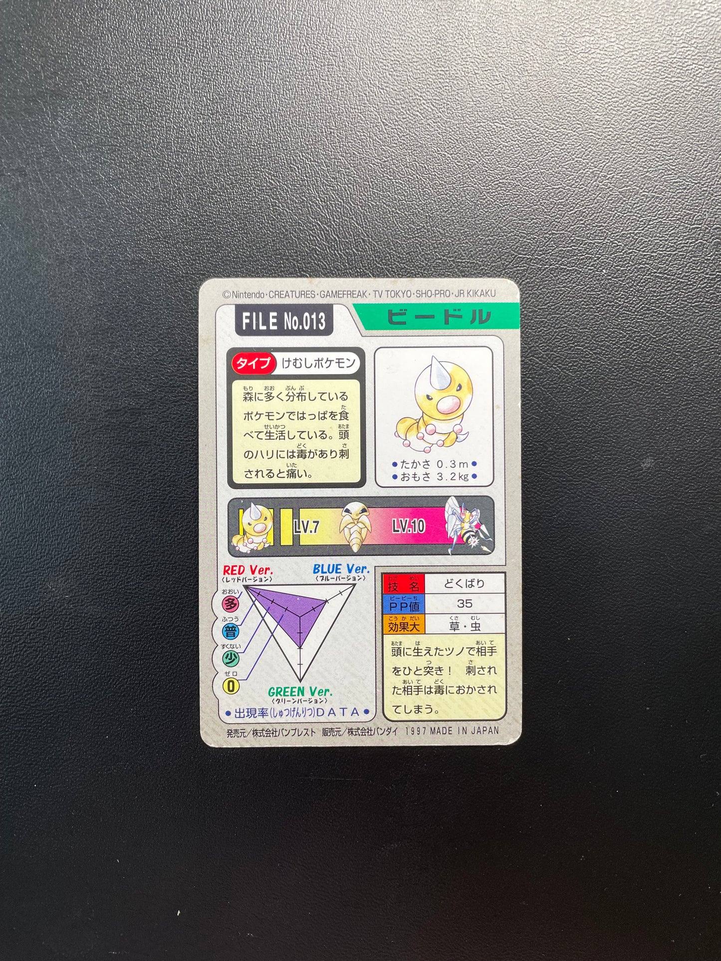 Pokemon Karte Pocket Monsters Hornliu No.13 Japanisch