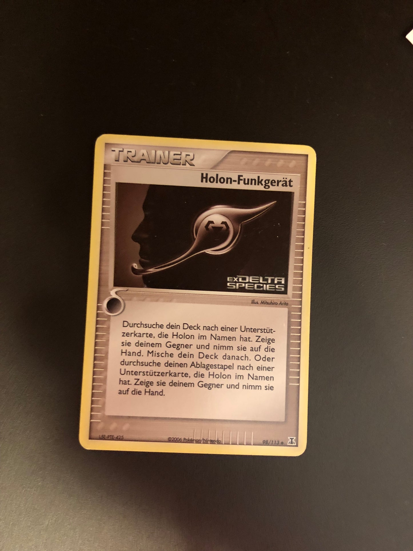 Pokemon Karte Trainer Stamp Holon-Funkgerät 98/113 Deutsch