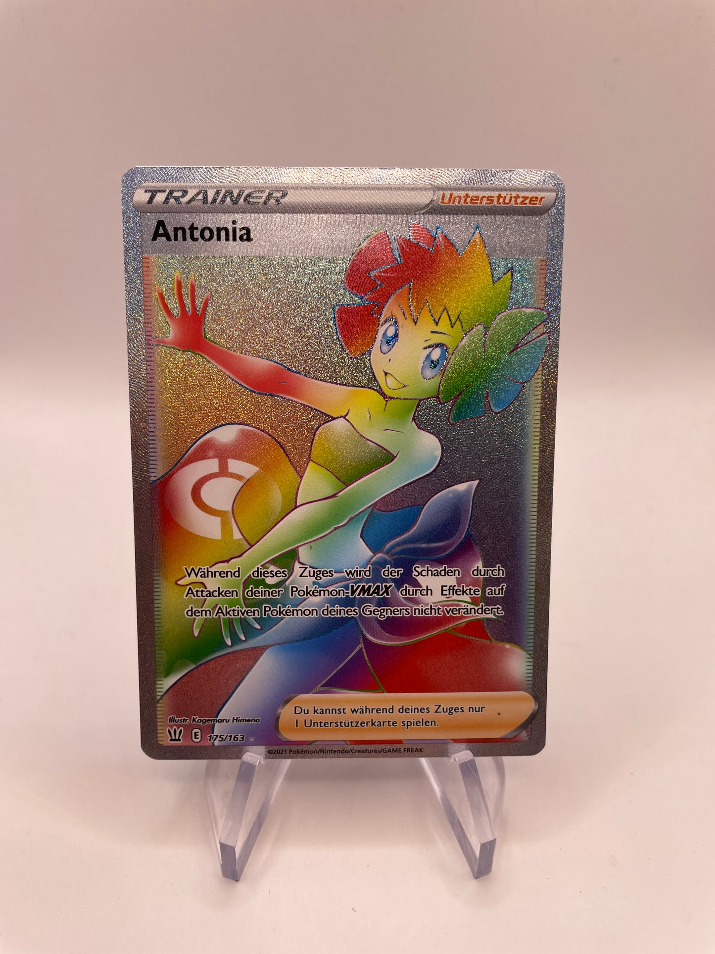 Pokemon Karte Trainer Antonia 175/163 Deutsch