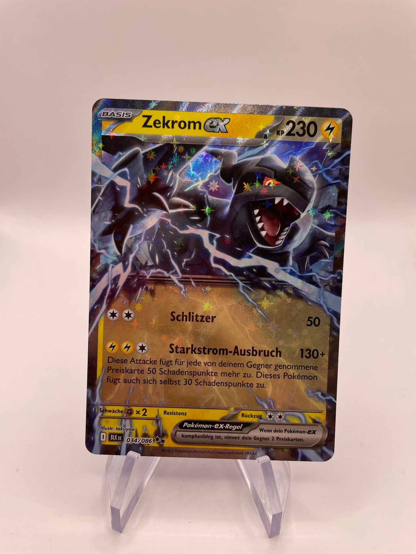 Pokemon Karte Zekrom ex 34/86 Deutsch