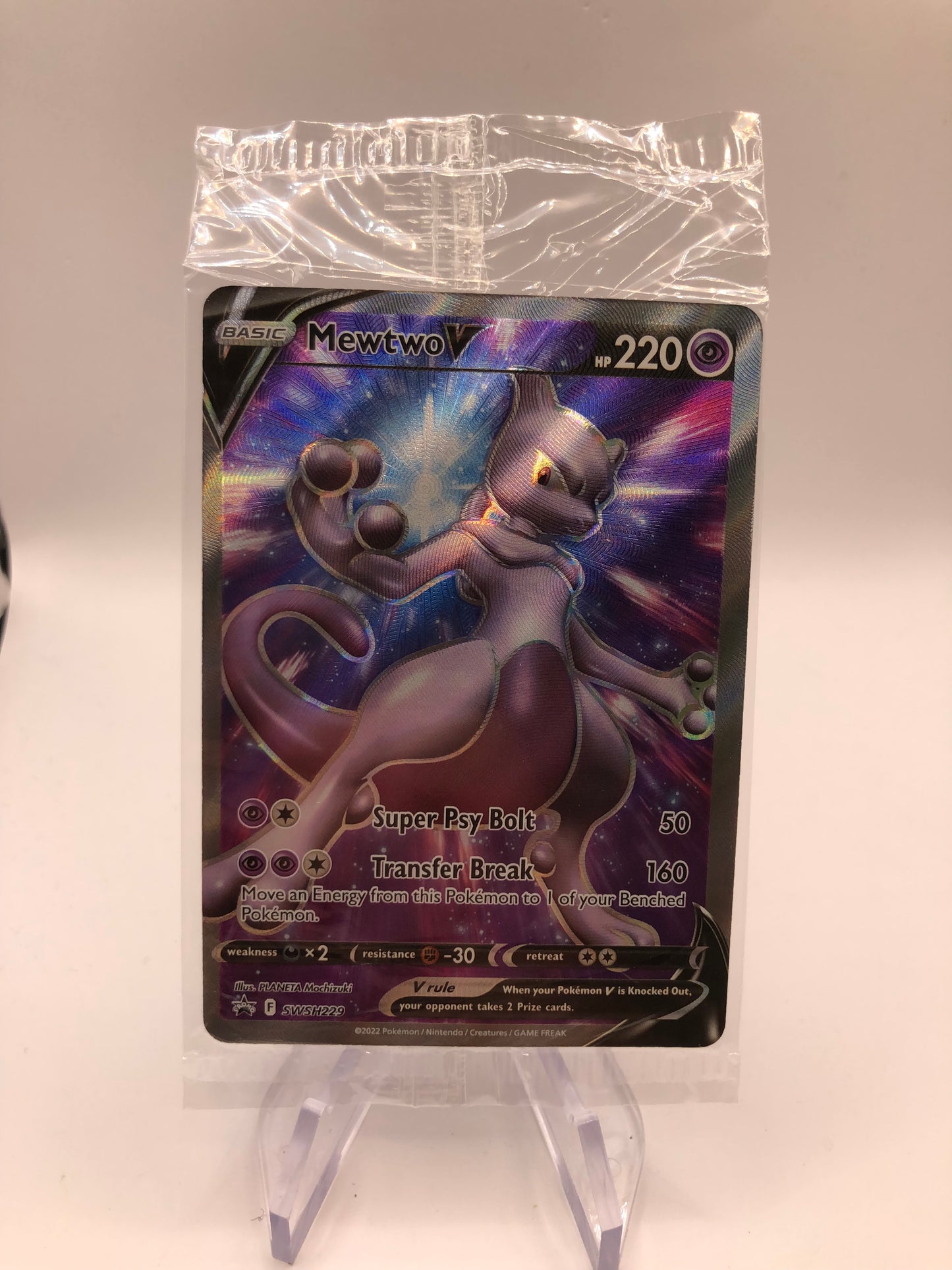 Pokemon Karte V OVP Promo Mewtu SWSH229 Englisch