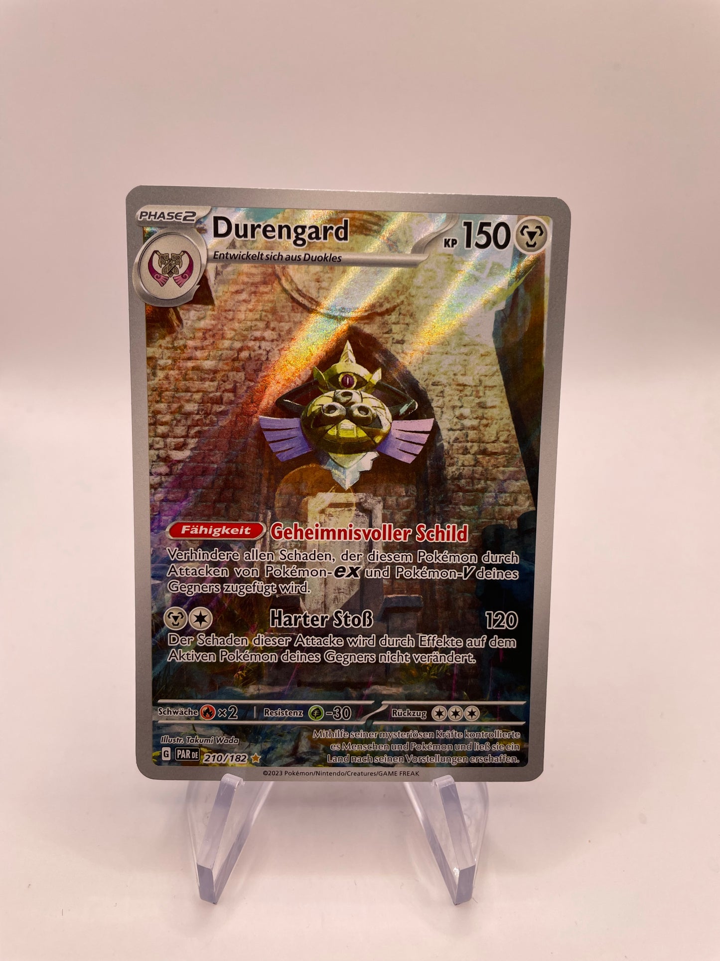 Pokemon Karte Art Rare Durengard 210/182 Deutsch