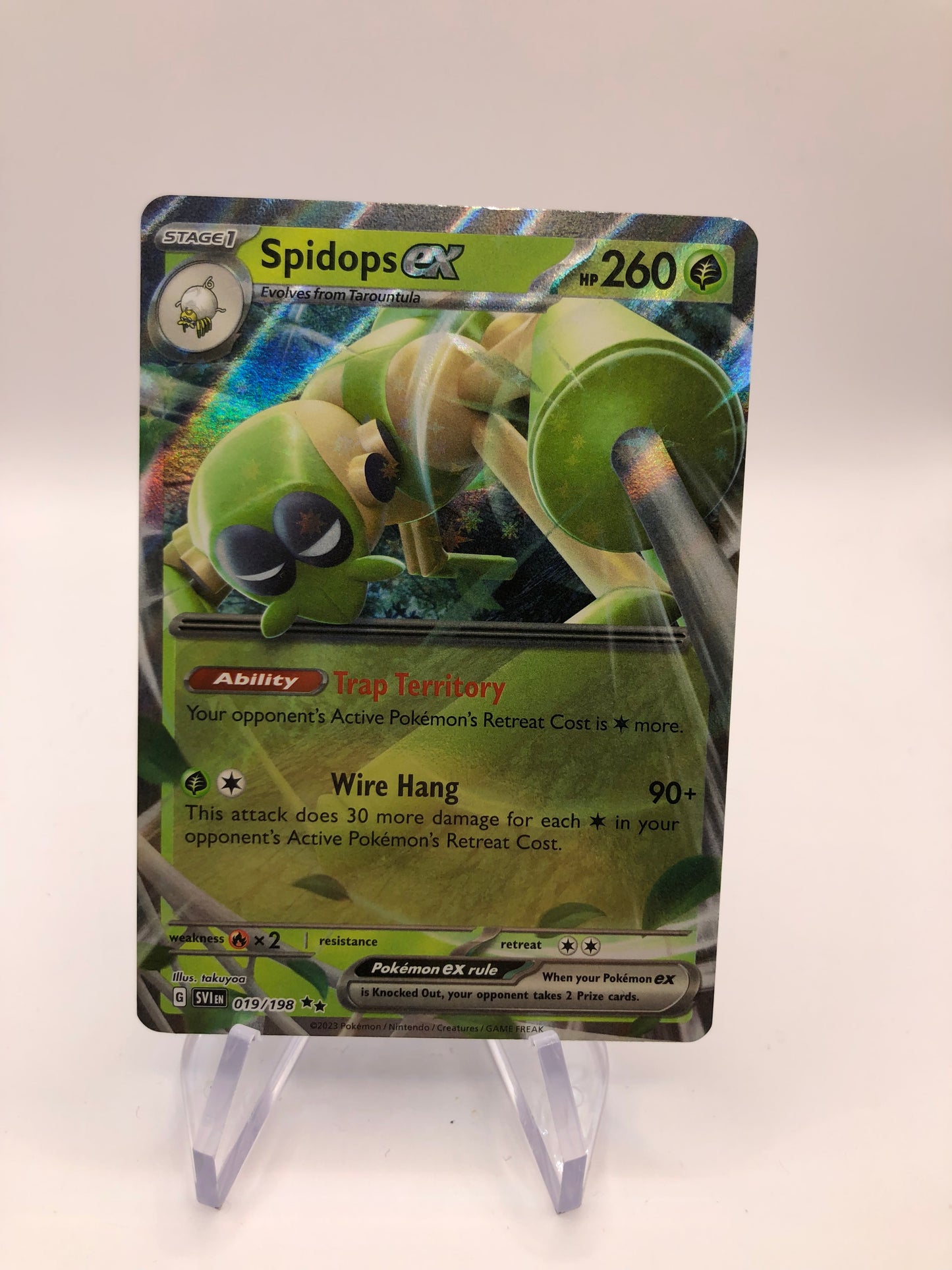 Pokemon Karte Ex Spinsidias 19/198 Englisch
