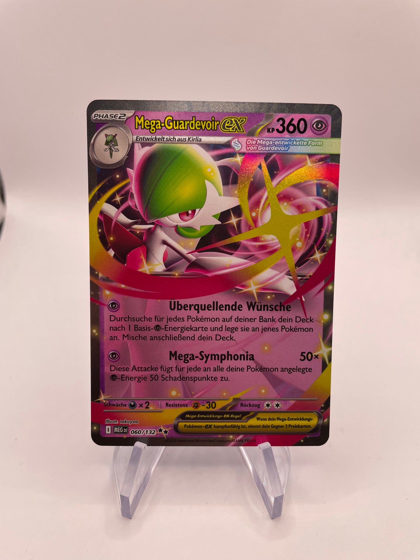 Pokemon Karte Mega-Guardevoir ex 60/132 Deutsch