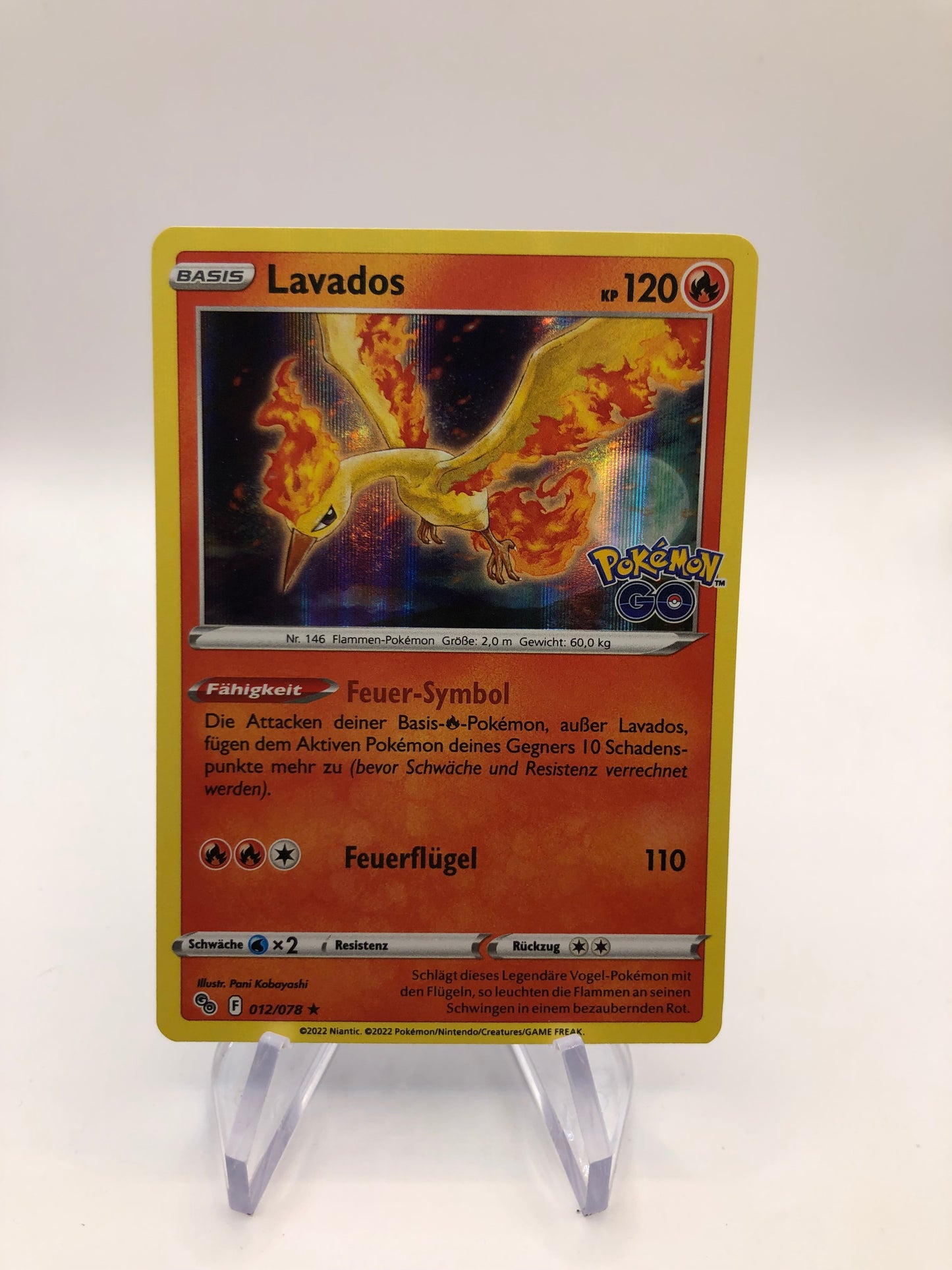 Pokemon Karte Revers lavados 12/78 Deutsch