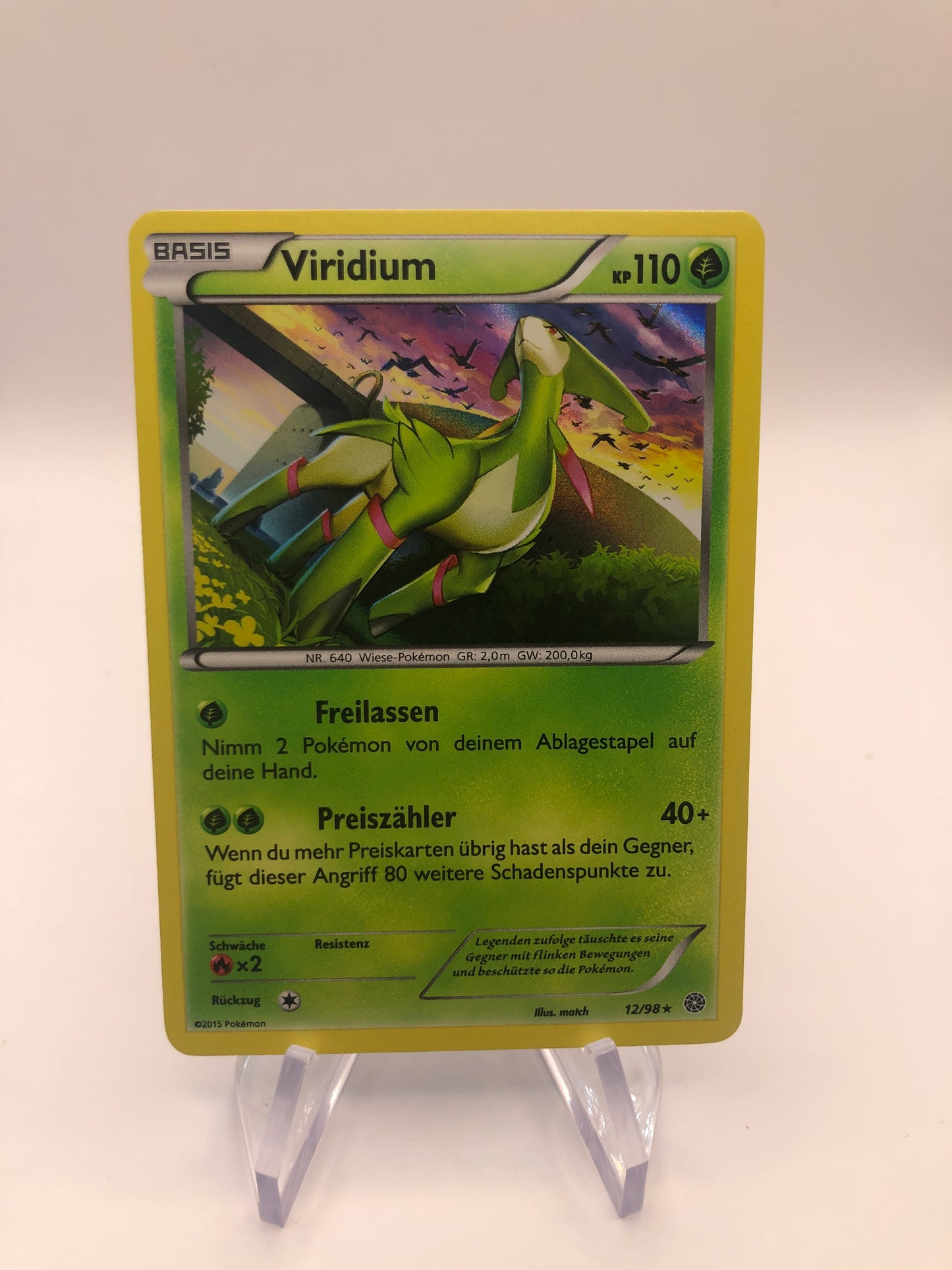 Pokemon Karte Holo Viridium 12/98 Deutsch