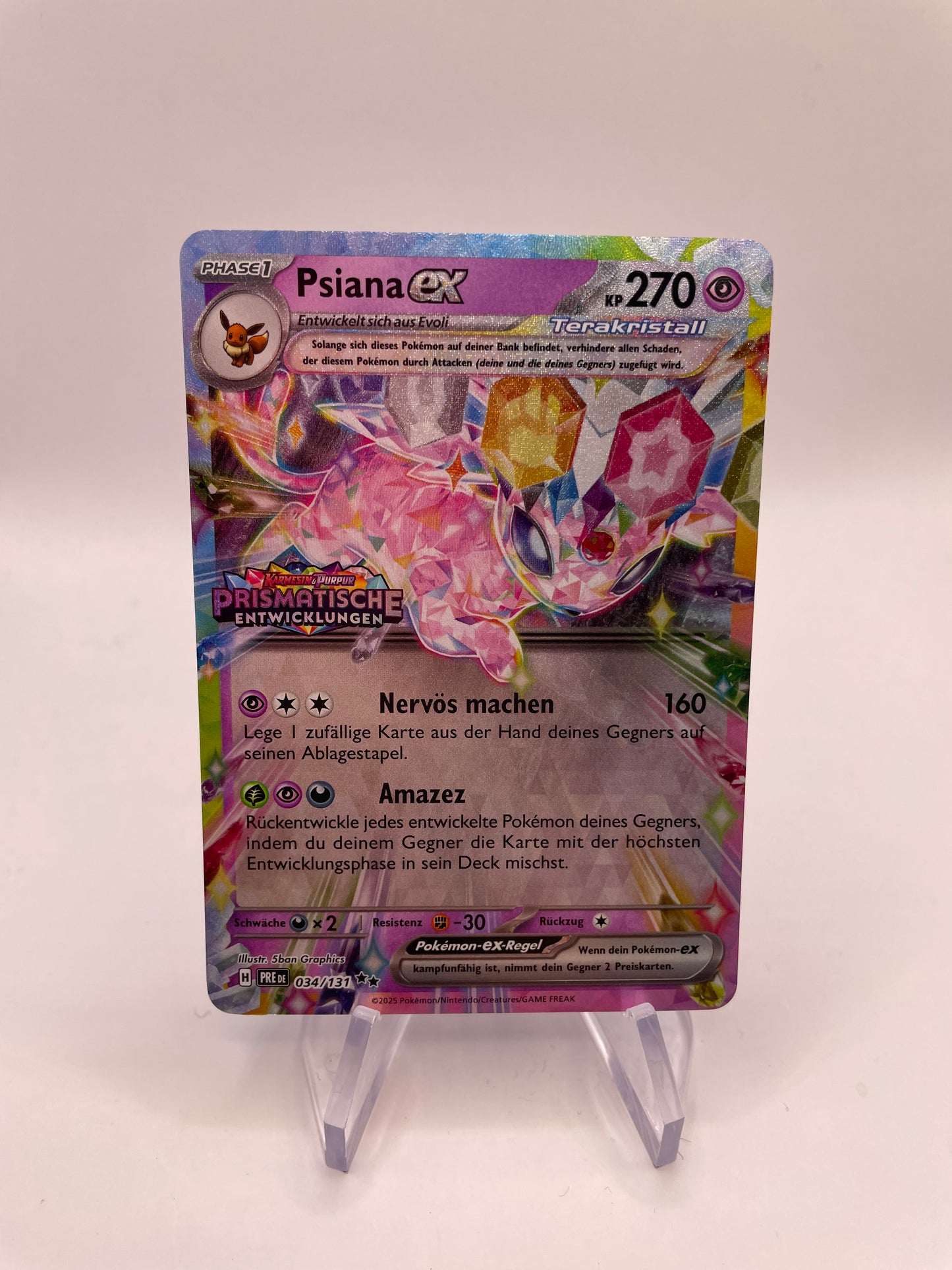 Pokemon Karte Ex Psiana 34/131 Deutsch