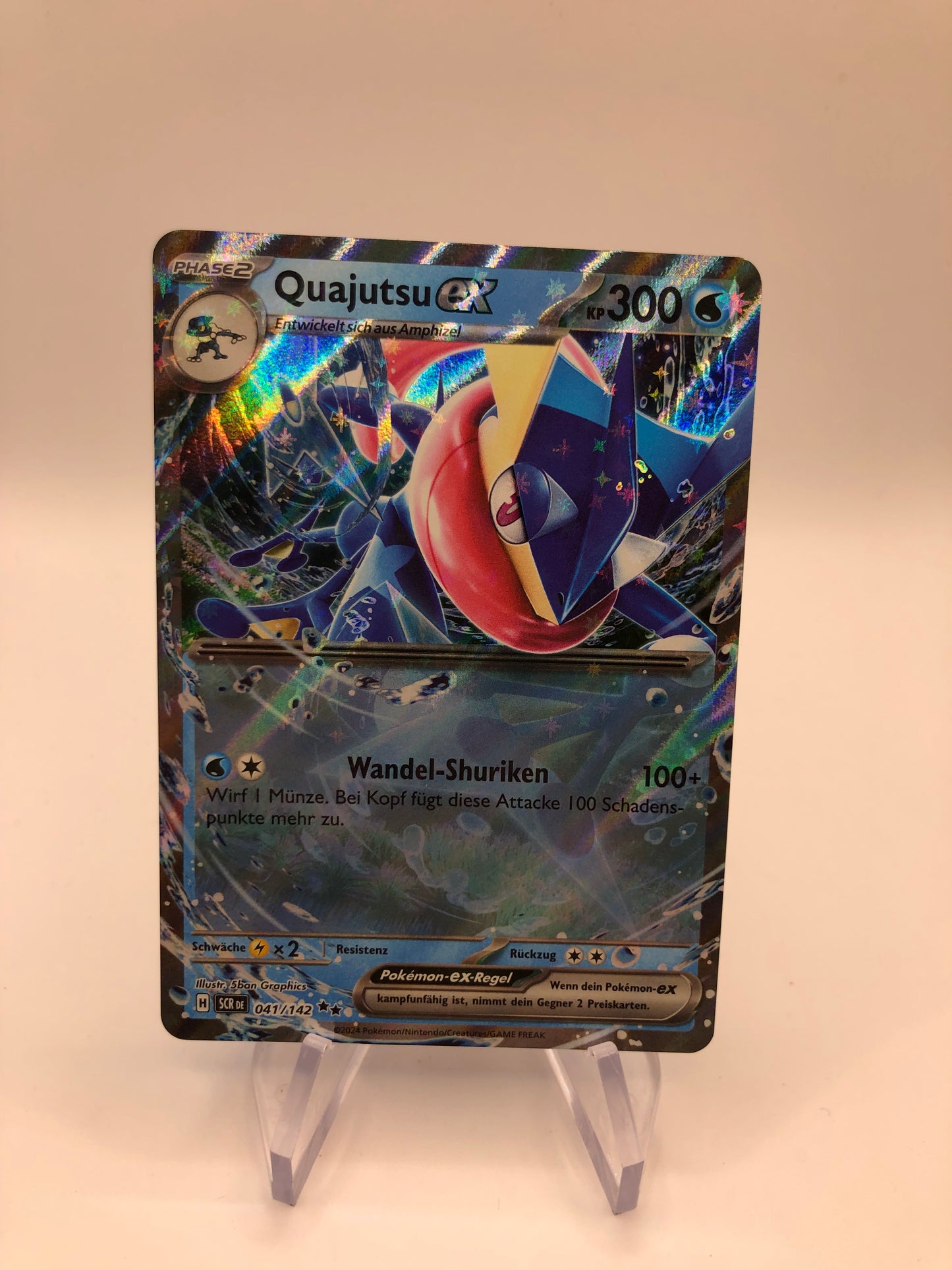 Pokemon Karte Ex Quajutsu 41/142 Deutsch