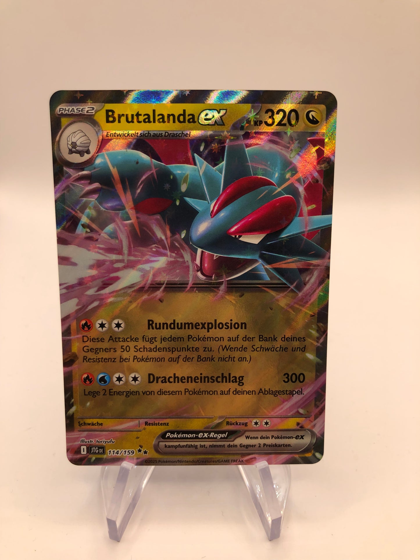 Pokemon Karte Ex Brutalanda 114/159 Deutsch