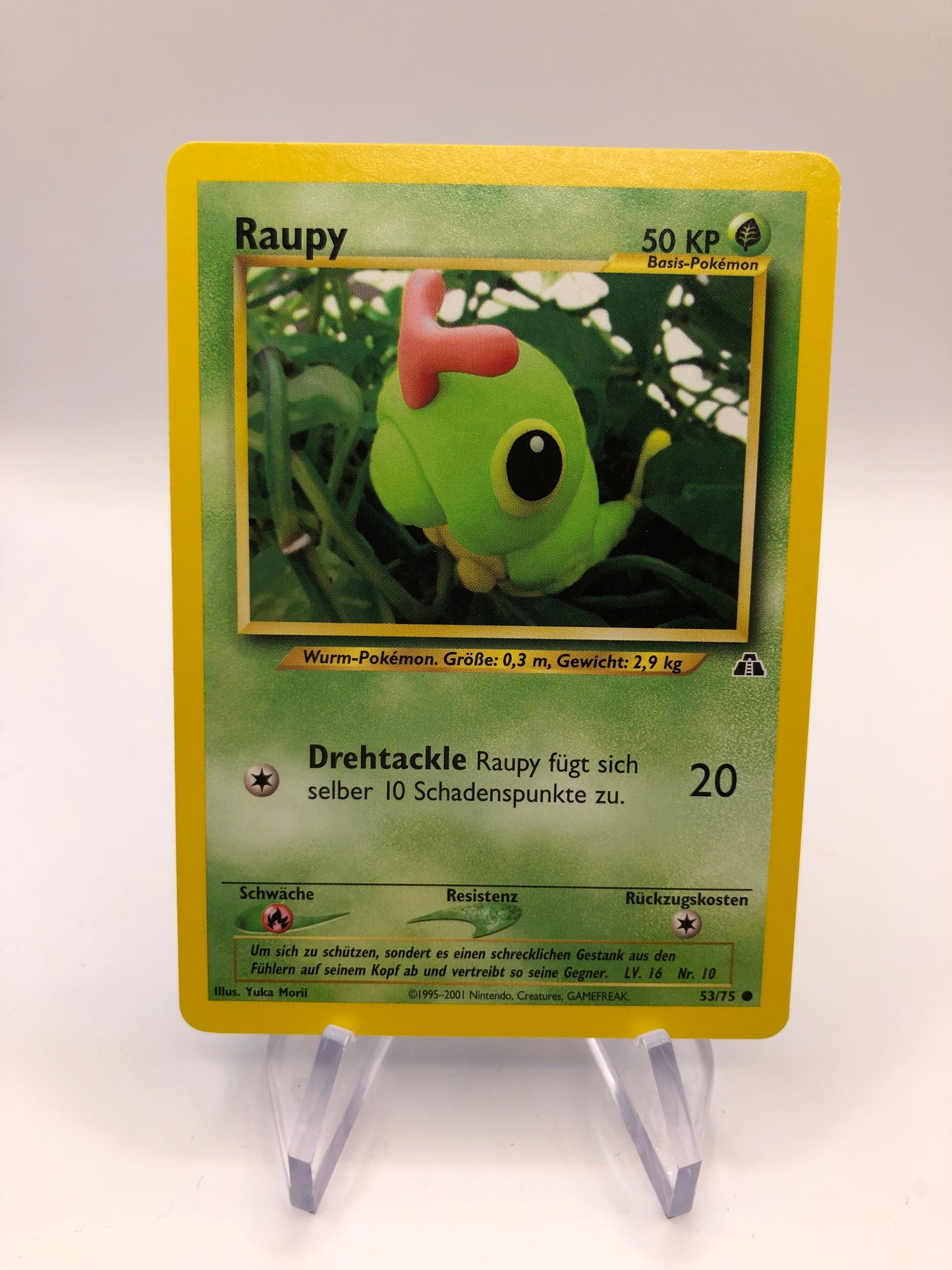 Pokemon Karte Neo Discovery Raupy 53/75 Deutsch