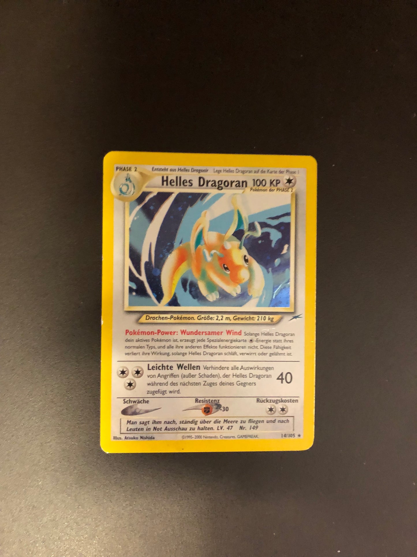 Pokemon Karten Holo Helles Dragoran 14/105 Deutsch