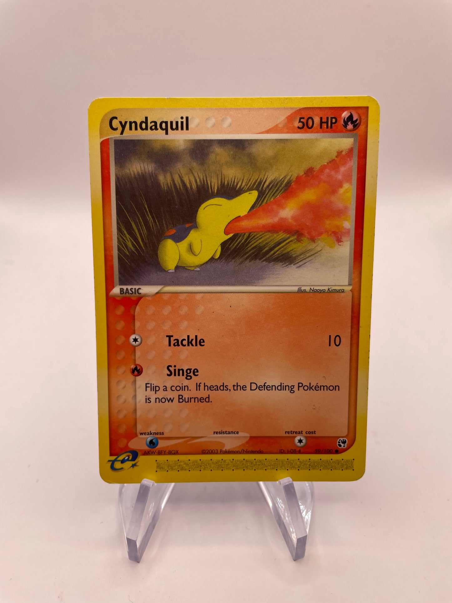 Pokemon Karte E-Series Cyndaquil 59/100 Englisch