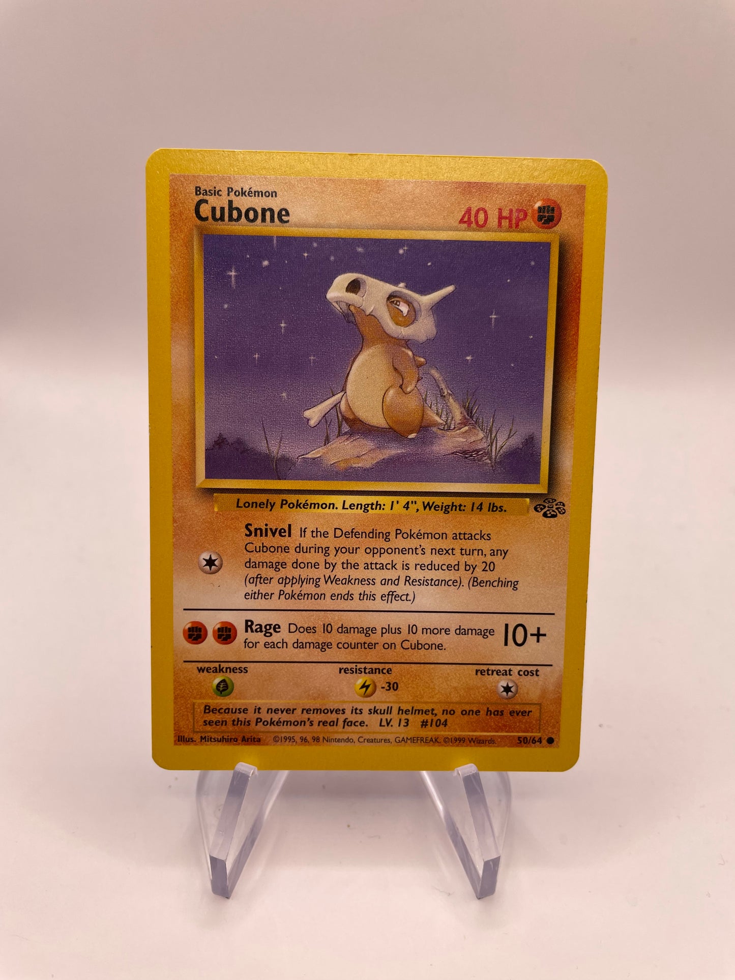 Pokemon Karte Tragosso 50/64 Jungel Englisch