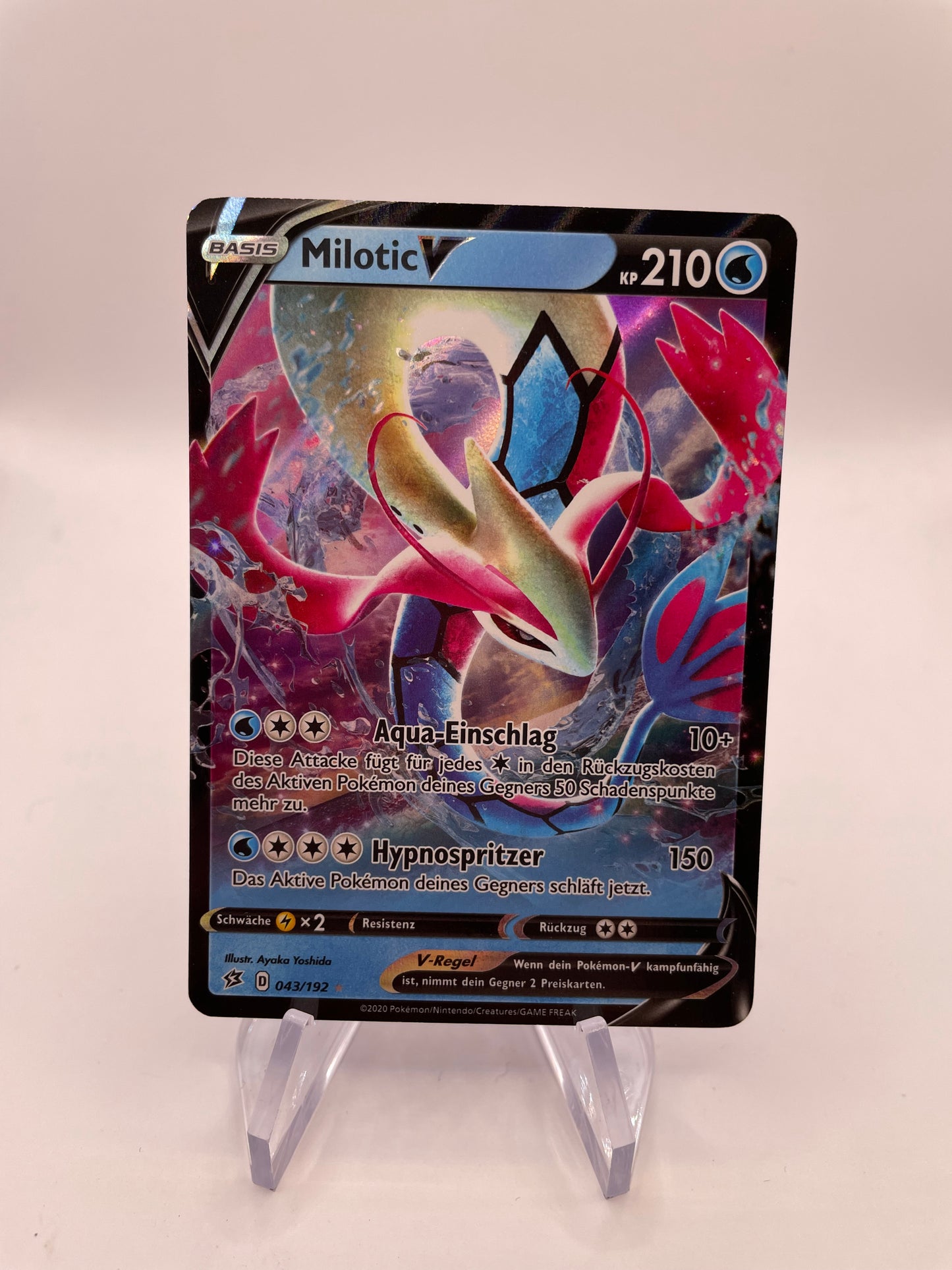 Pokemon Karte V Milotic 43/192 Deutsch