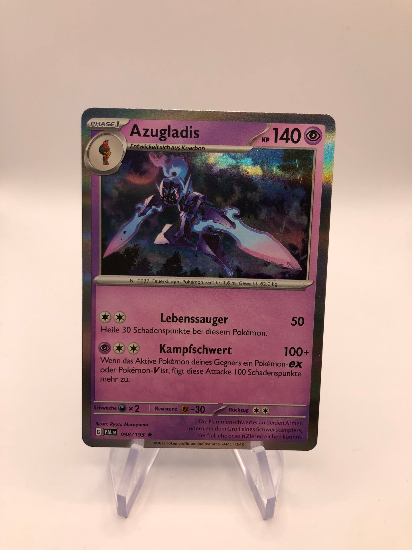 Pokemon Karte Holo Azugladis 98/193 Deutsch