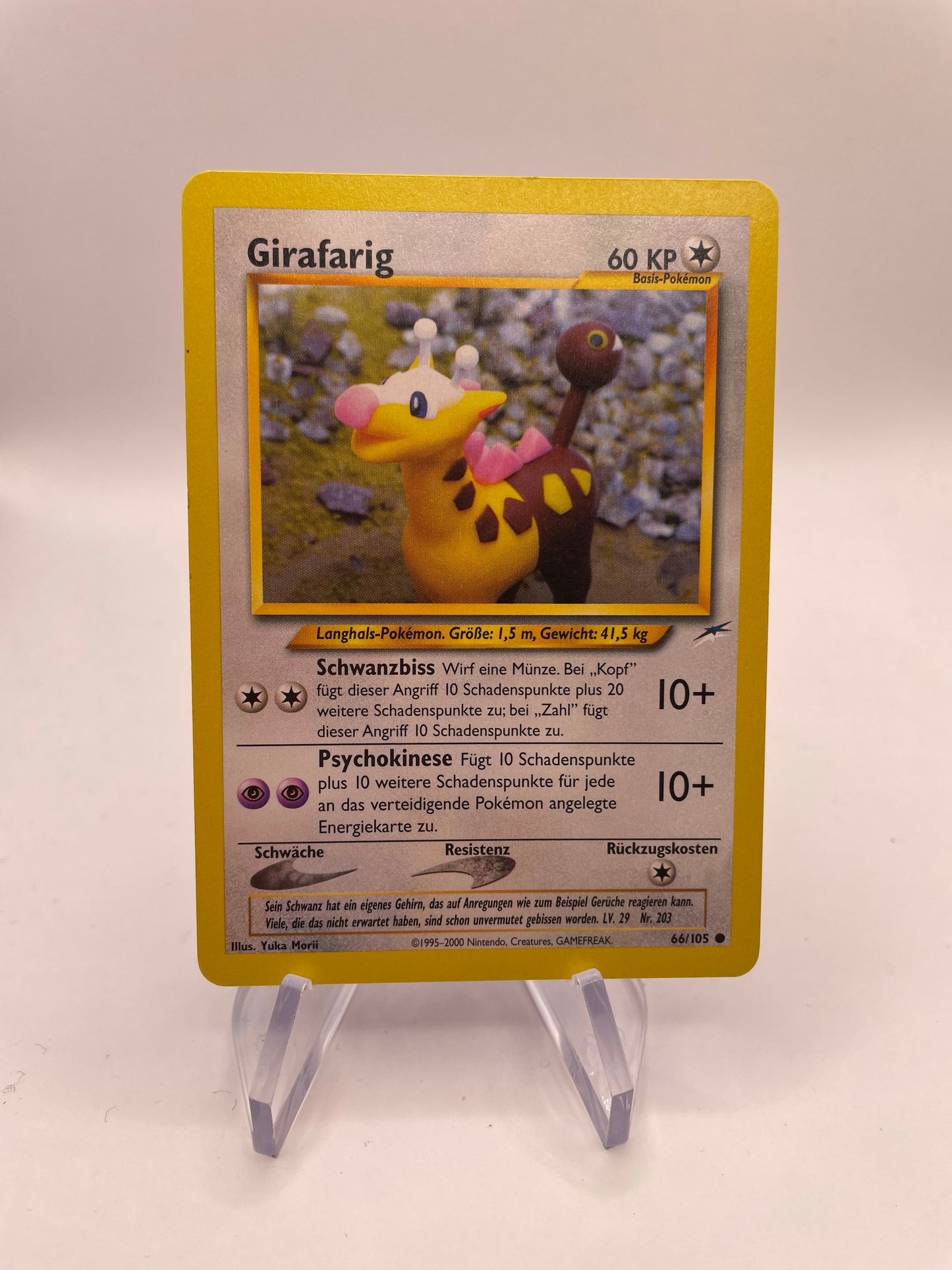 Pokemon Karte Neo Destiny Girafarig 66/105 Deutsch