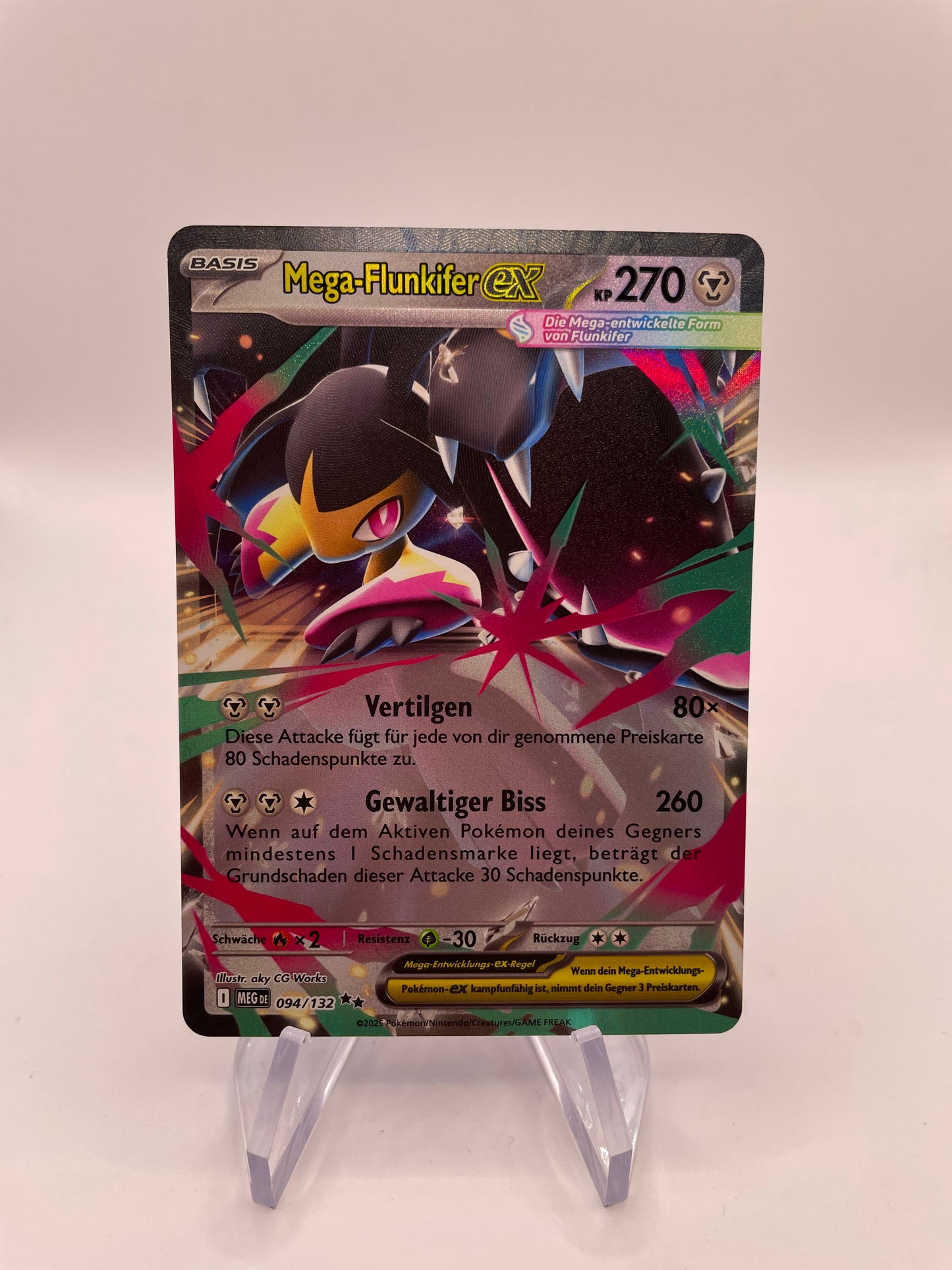 Pokemon Karte Mega-Flunkifer ex 94/132 Deutsch