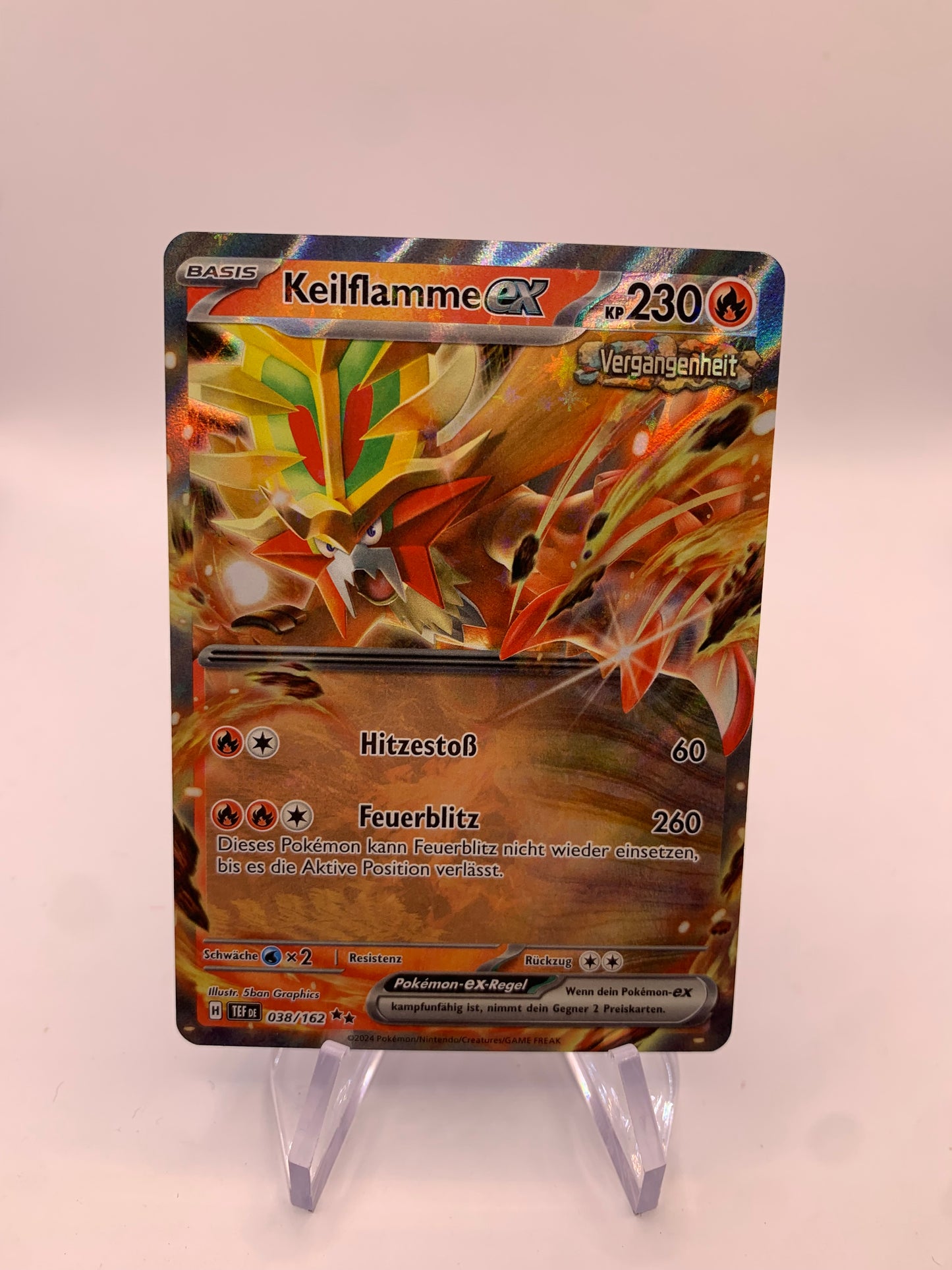 Pokemon Karte Ex Keilflamme 38/162 Deutsch