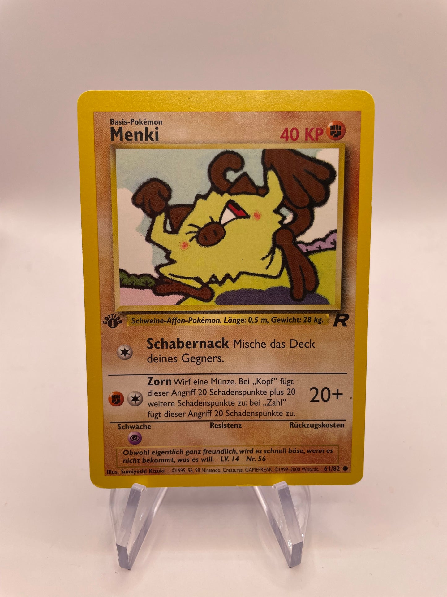 Pokemon Karte Rocket Menki 61/82 Deutsch