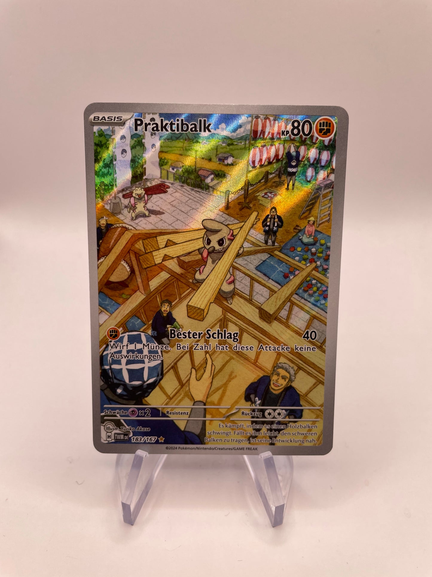 Pokemon Karte Art-Rare Praktibalk 183/167 Deutsch