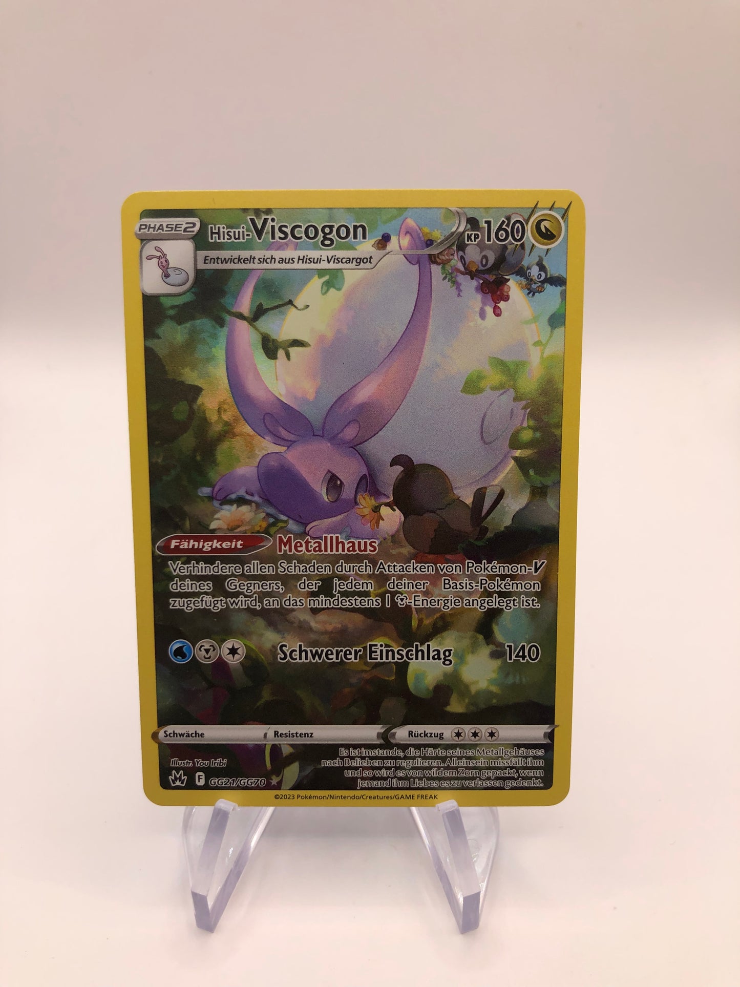 Pokemon Karte Art-Rare Viscogon GG21/GG70 Deutsch