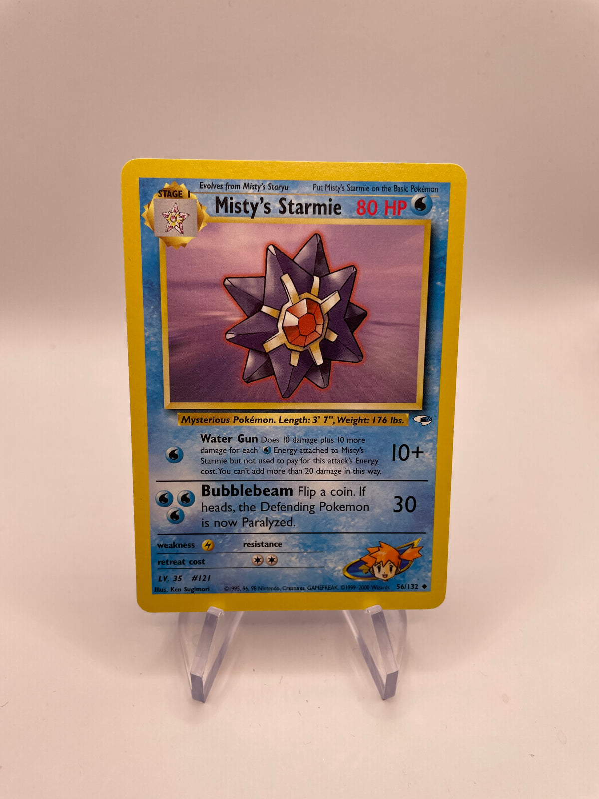 Pokemon Karte Gym Heros Mistys Starmie 56/132 Englisch