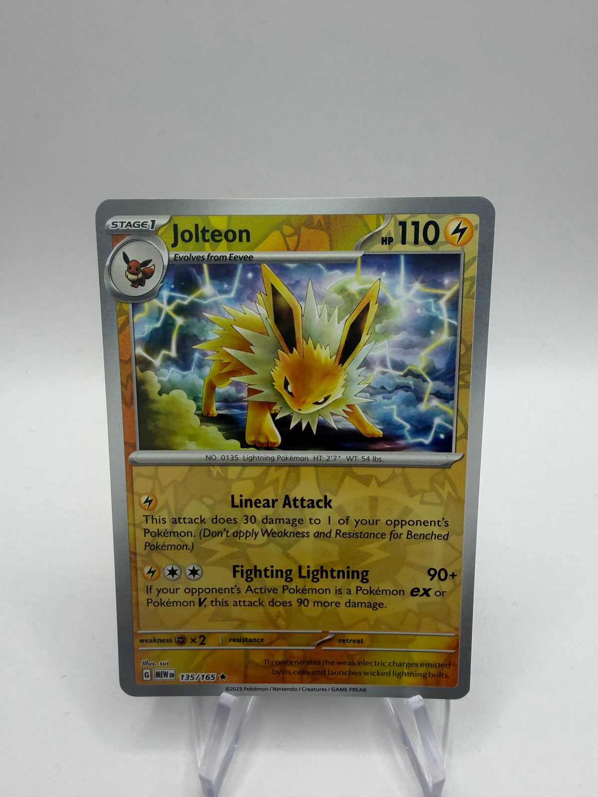 Pokemon Karte Reverse 151 Blitza 135/165 Englisch
