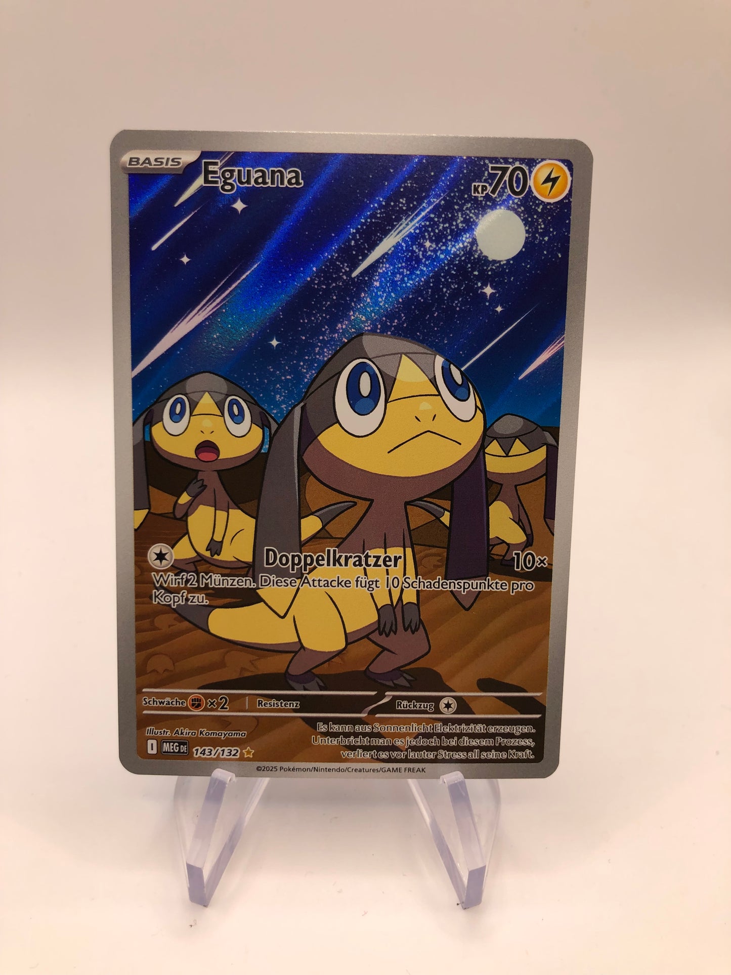 Pokemon Karte Art-Rare Eguana 143/132 Deutsch