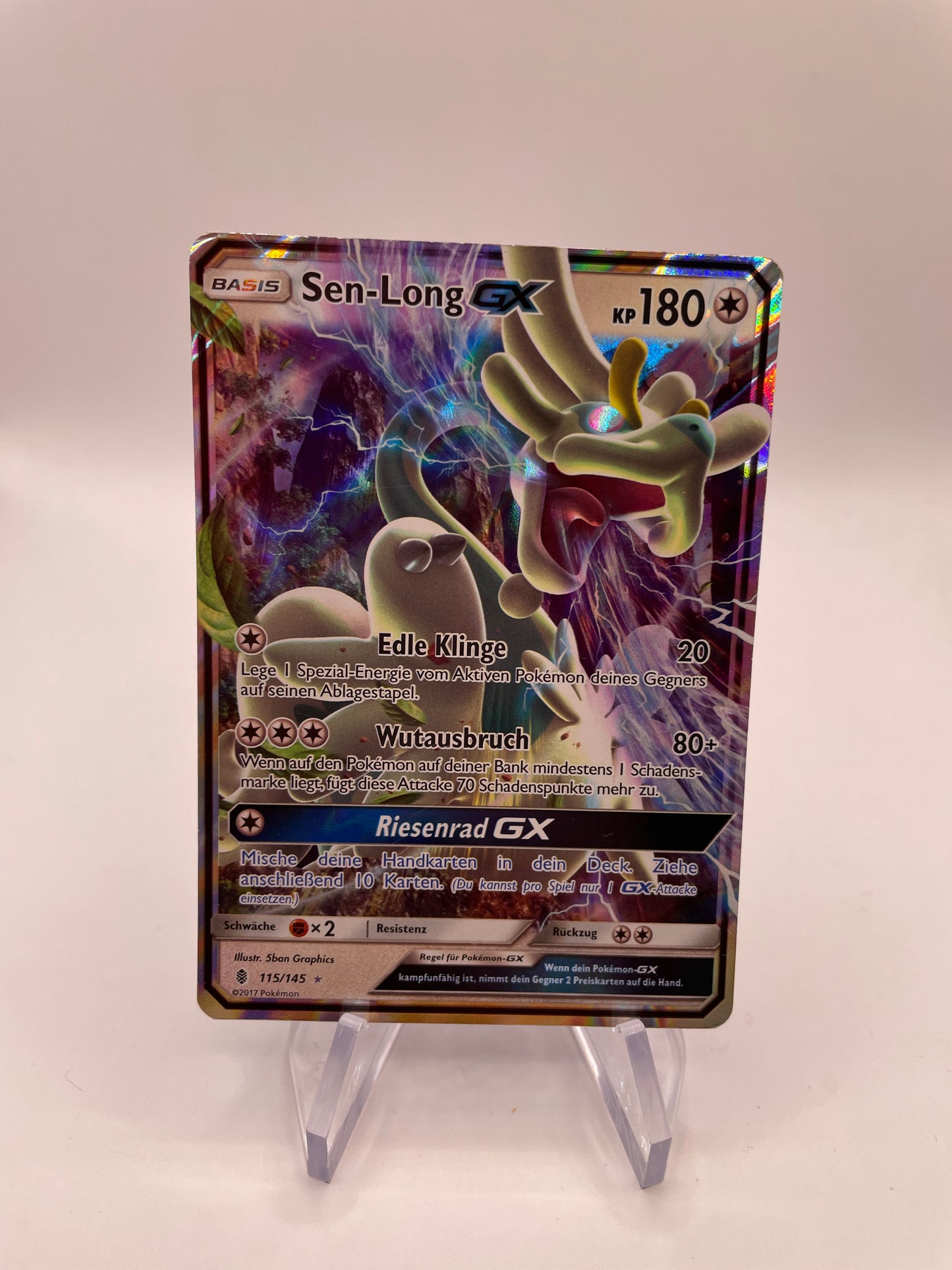 Pokémon Karte Sen-Long GX 115/145 Deutsch