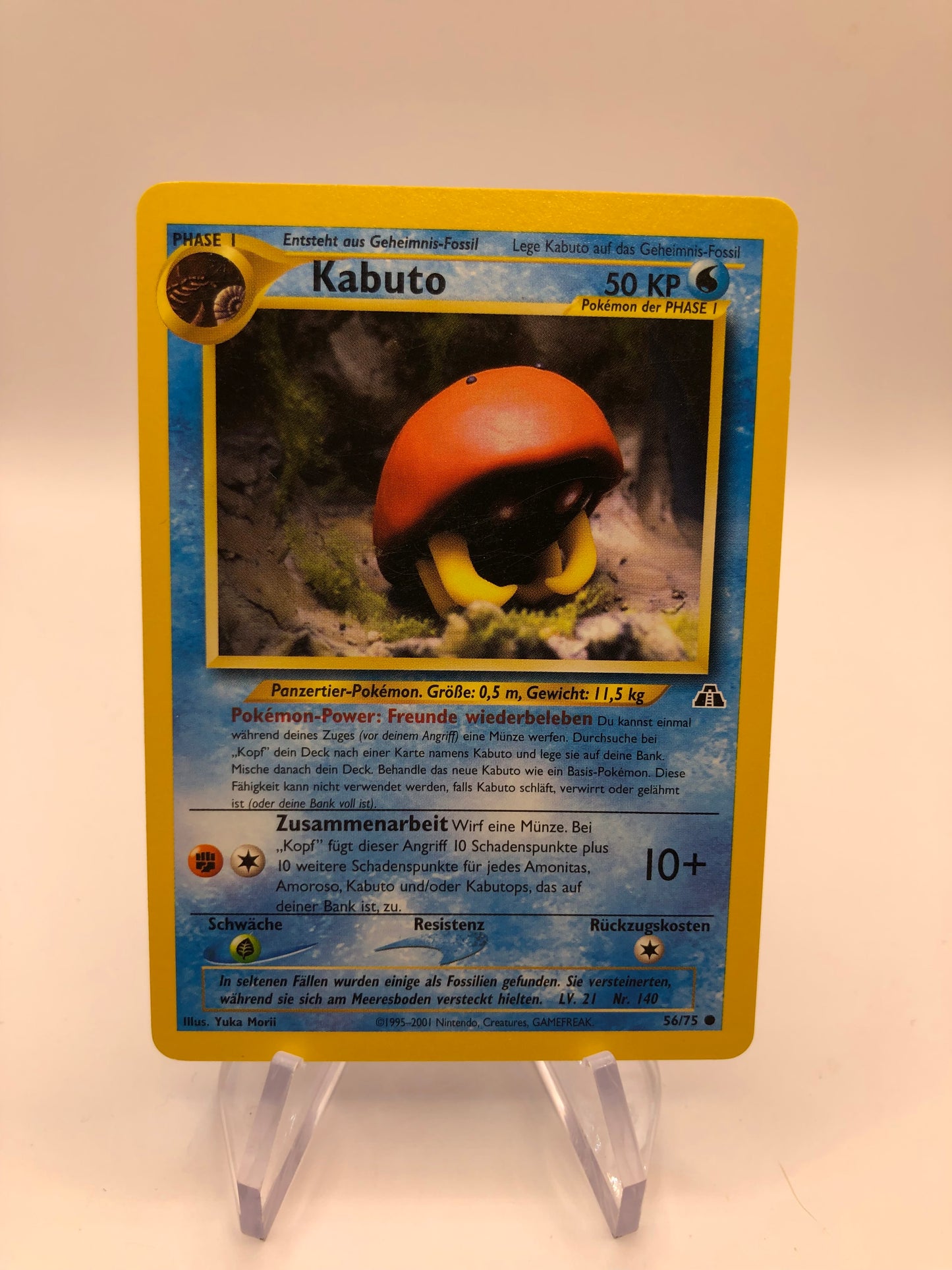 Pokemon Karte Neo Discovery Kabuto 56/75 Deutsch