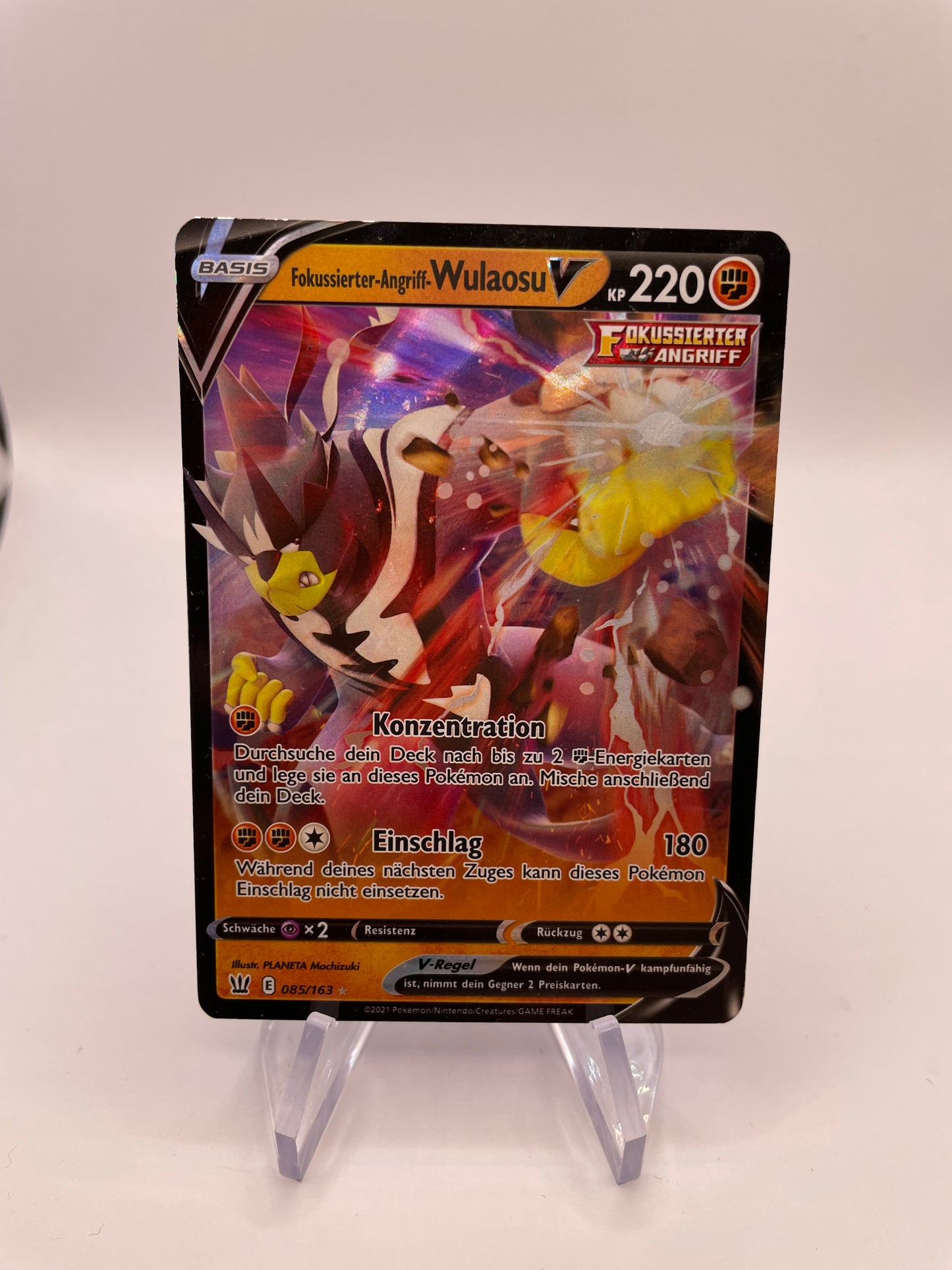 Pokémon Karte V Wulaosu 85/163 Deutsch