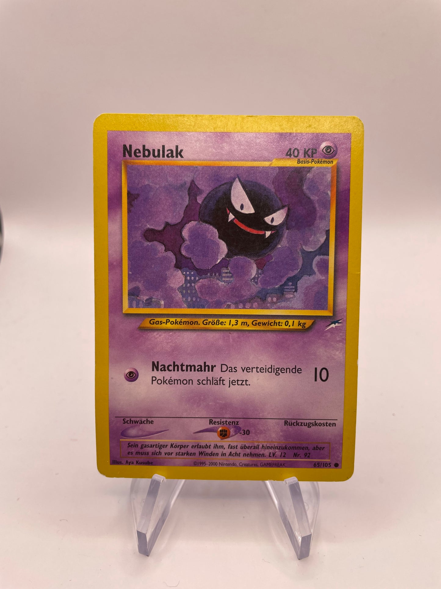 Pokemon Karte Neo Destiny Nebulak 65/105 Deutsch