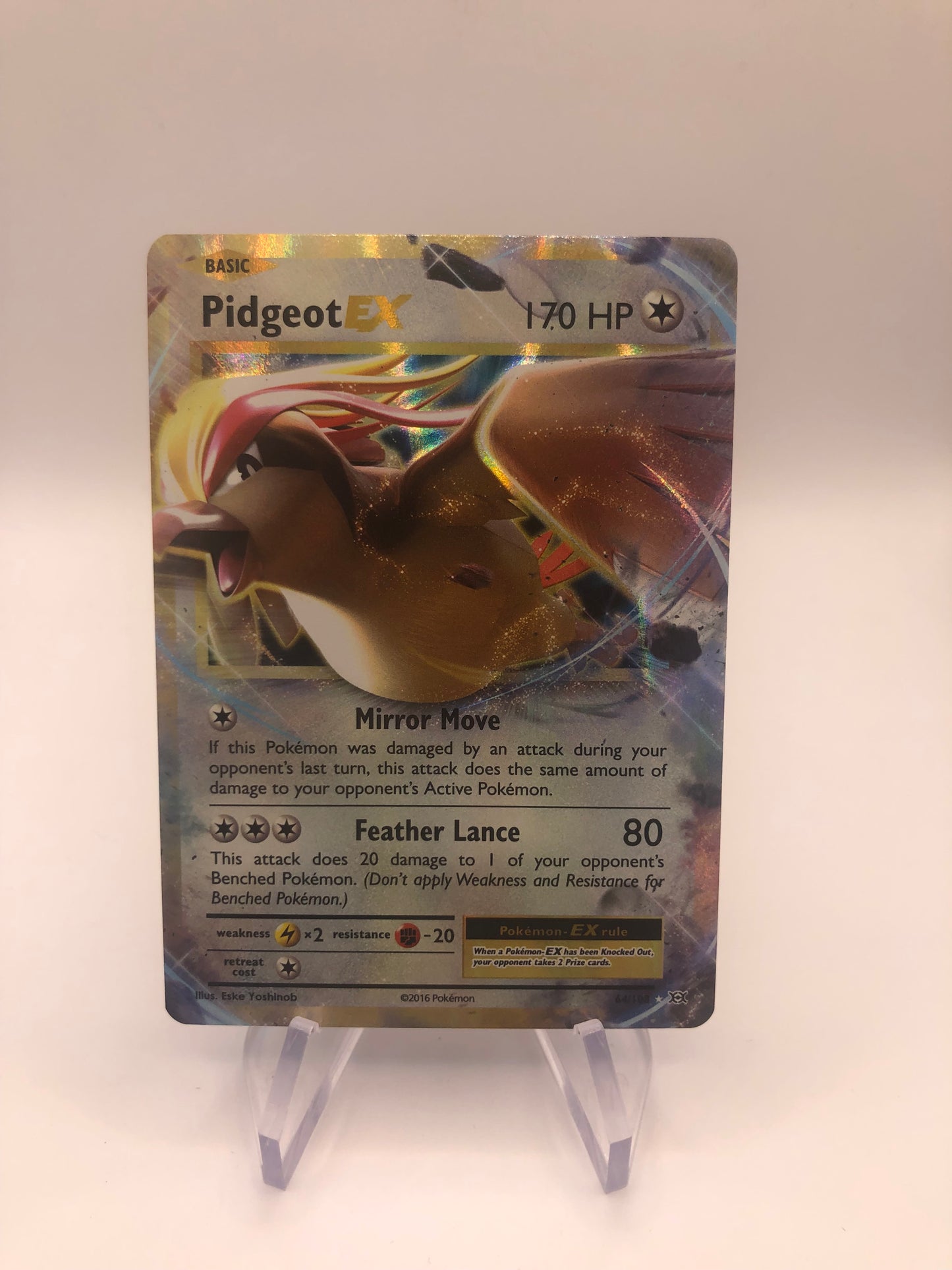 Pokemon Karte EX Tauboss 64/108 Deutsch