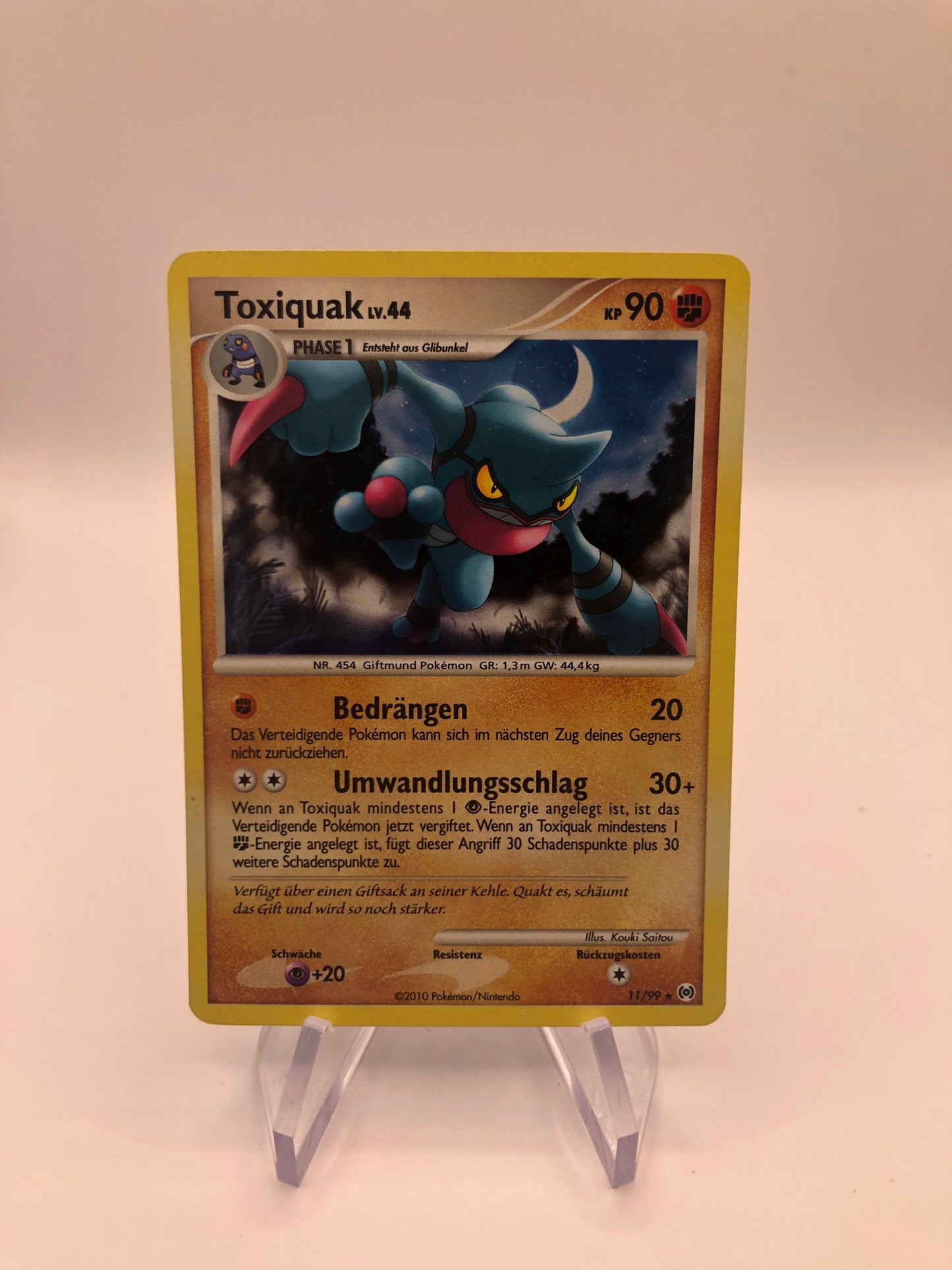 Pokemon Karte Holo Toxiquark 11/99 Deutsch