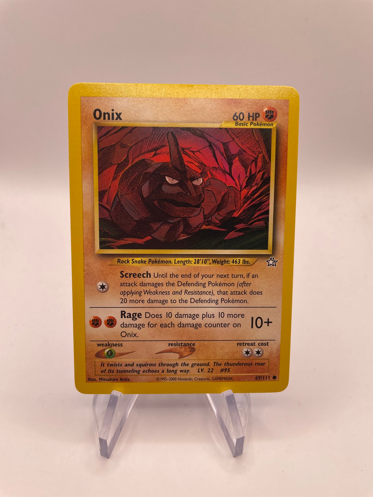 Pokemon Karte Neo Genesis Onix 69/111 Englisch