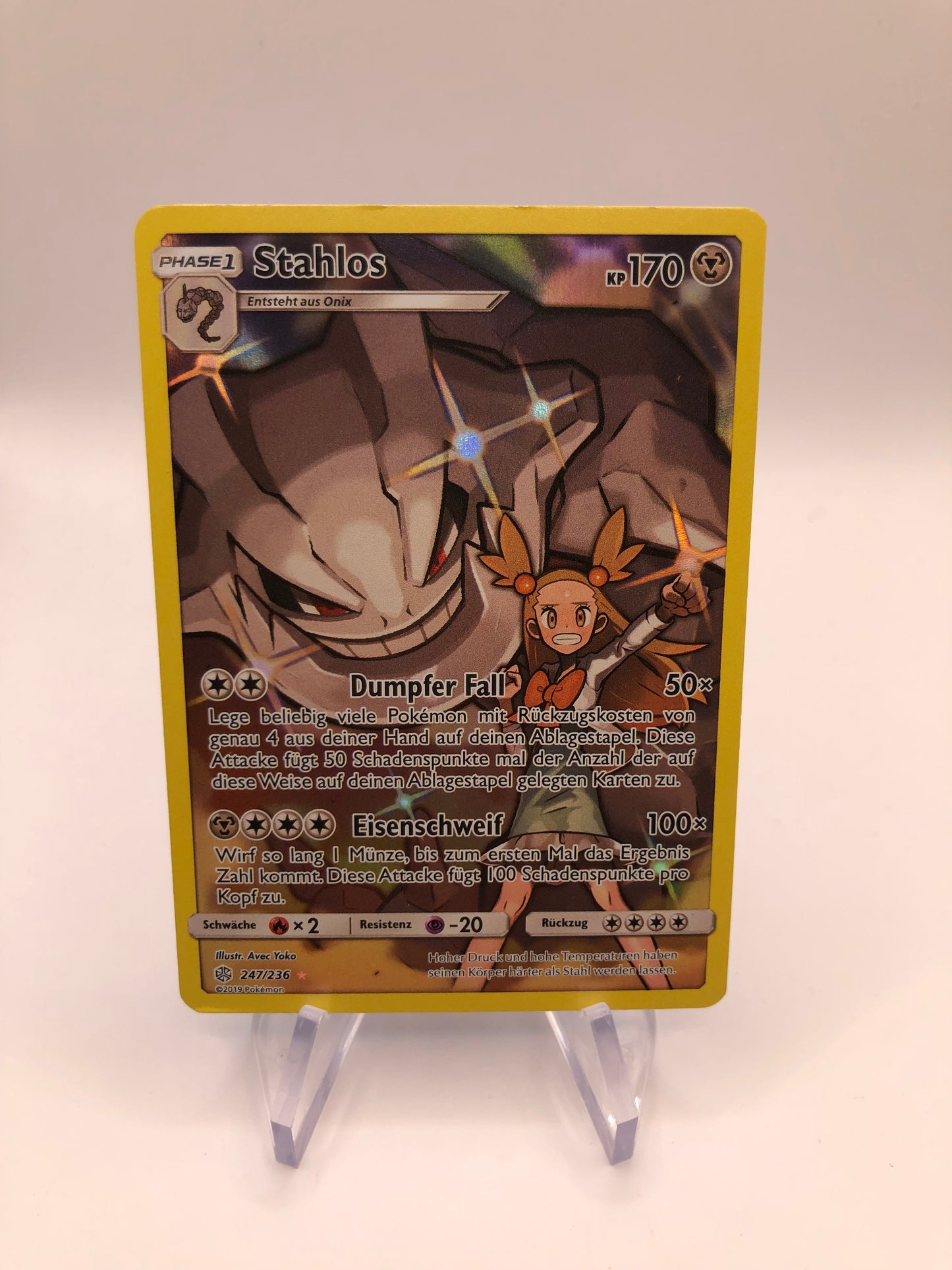 Pokemon Karte Art-Rare Stahlos 247/236 Deutsch