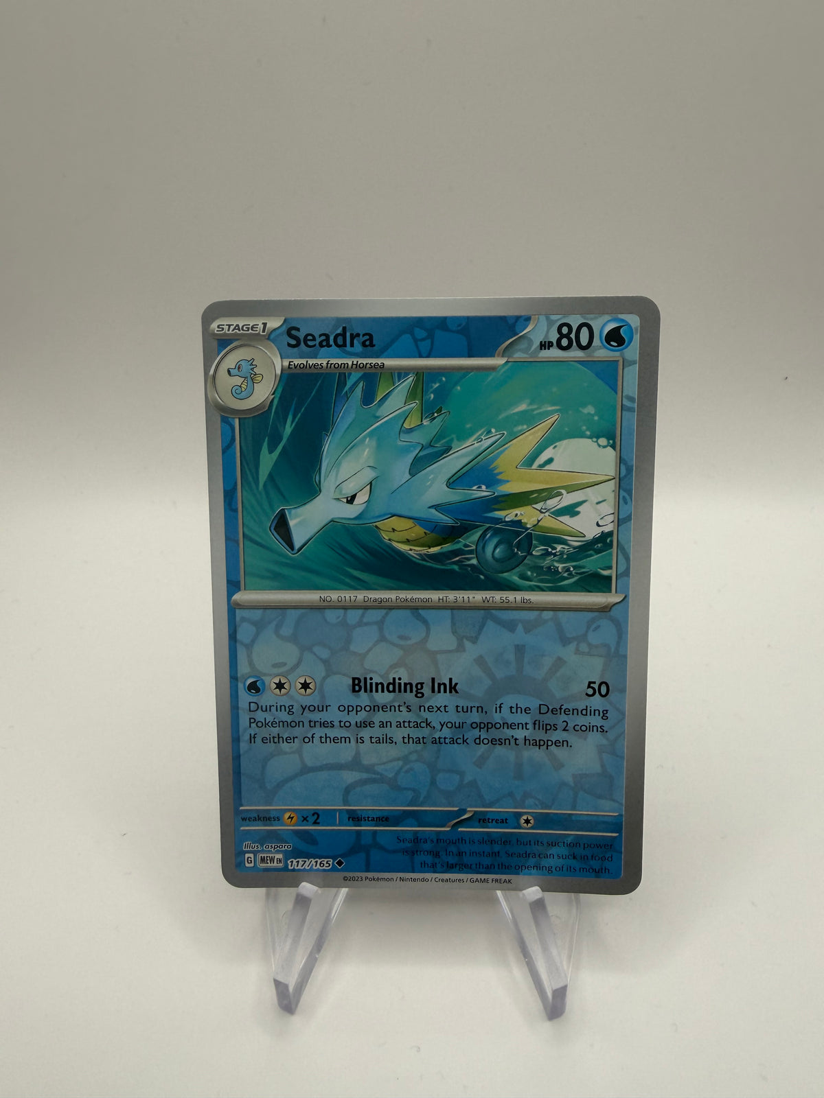 Pokemon Karte Reverse 151 Seemon 117/165 Englisch