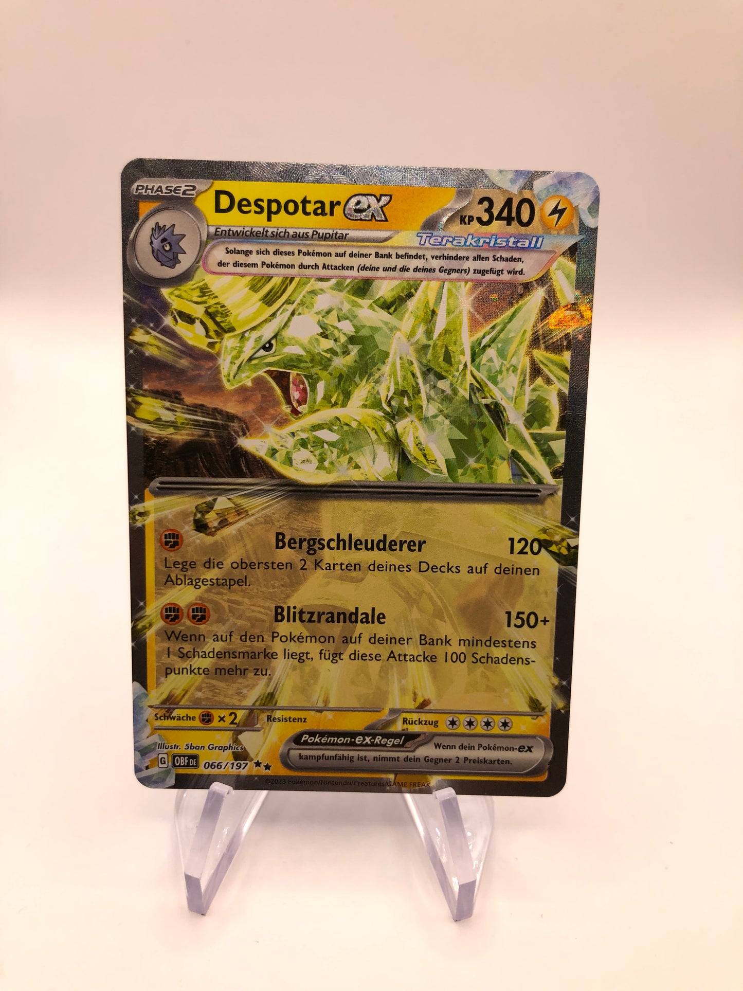 Pokemon Karte EX Despotar 66/197 Deutsch