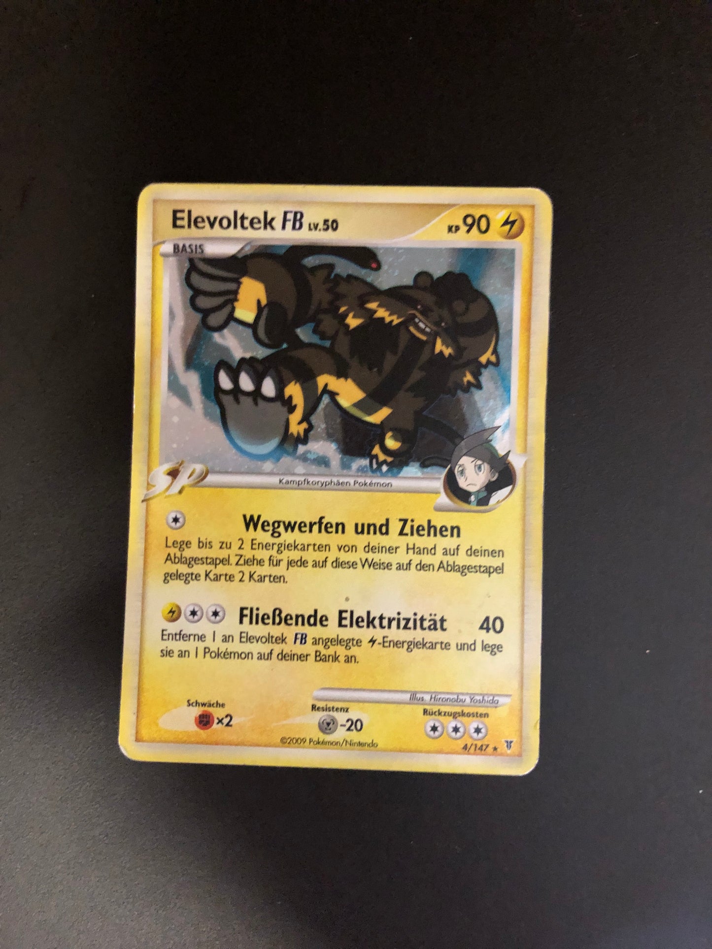 Pokemon Karte Holo Elevoltek 4/147 Deutsch