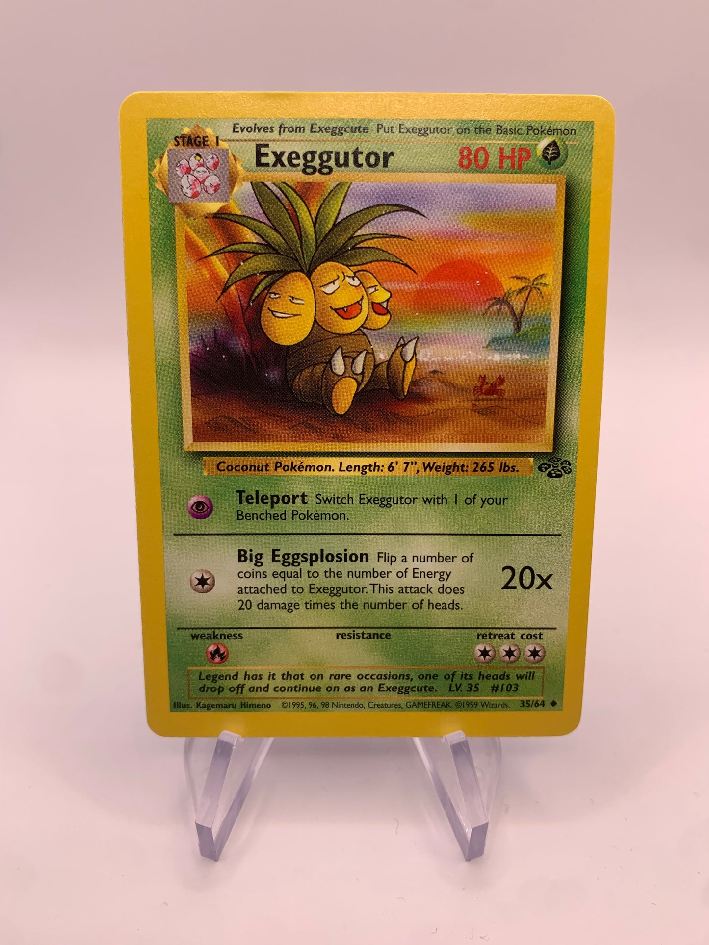 Pokemon Karte Exeggutor 35/64 Jungel Englisch