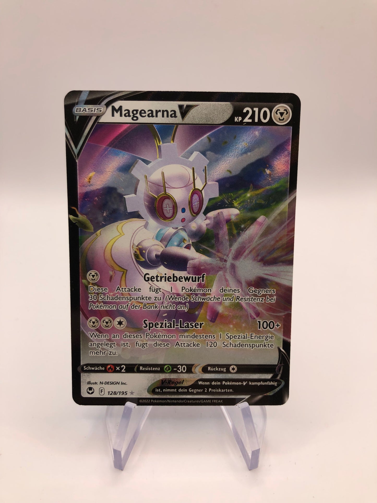 Pokemon Karte V Magearna 128/195 Deutsch