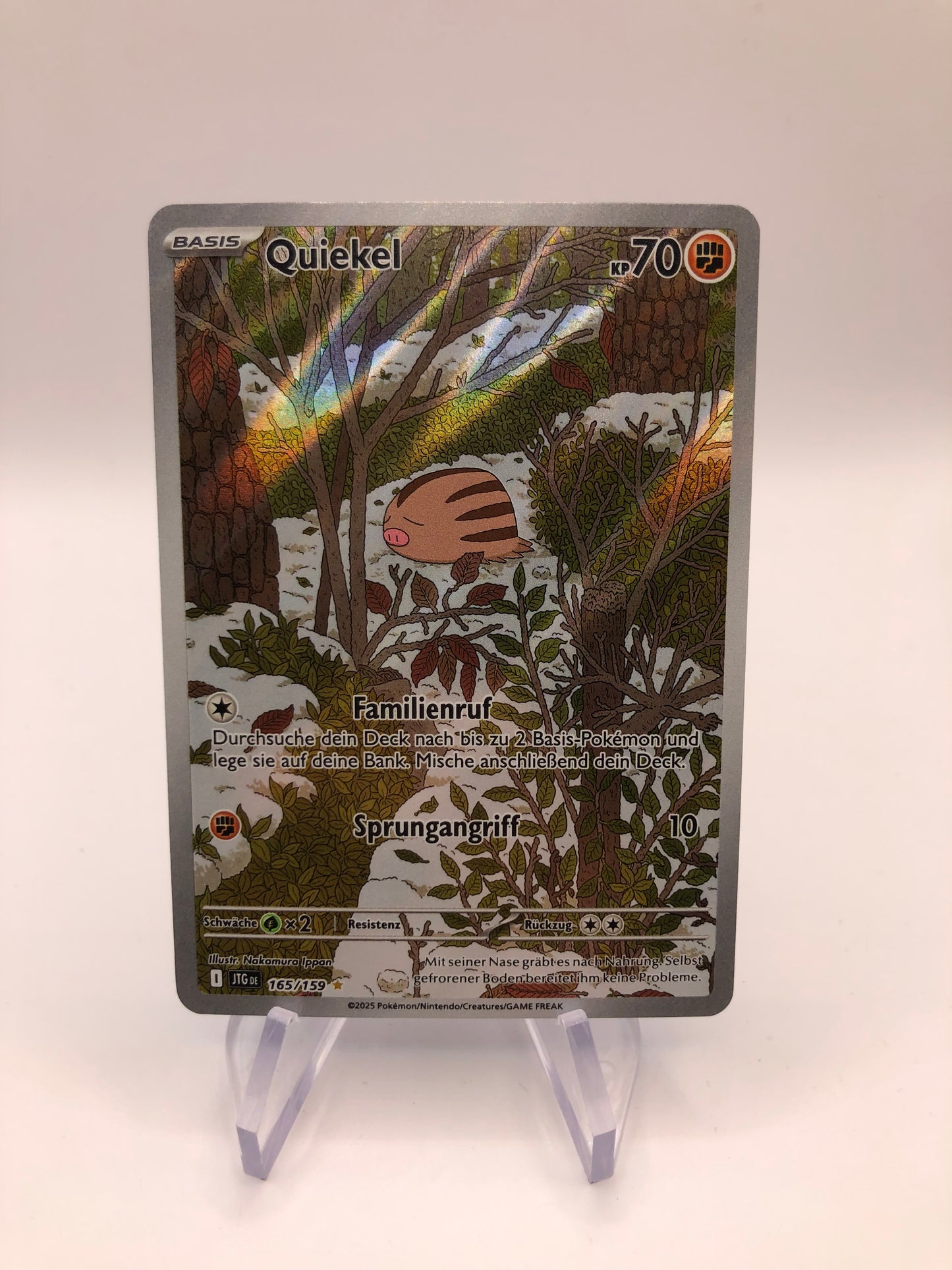 Pokemon Karte Art Rare Quiekel 165/159 Deutsch