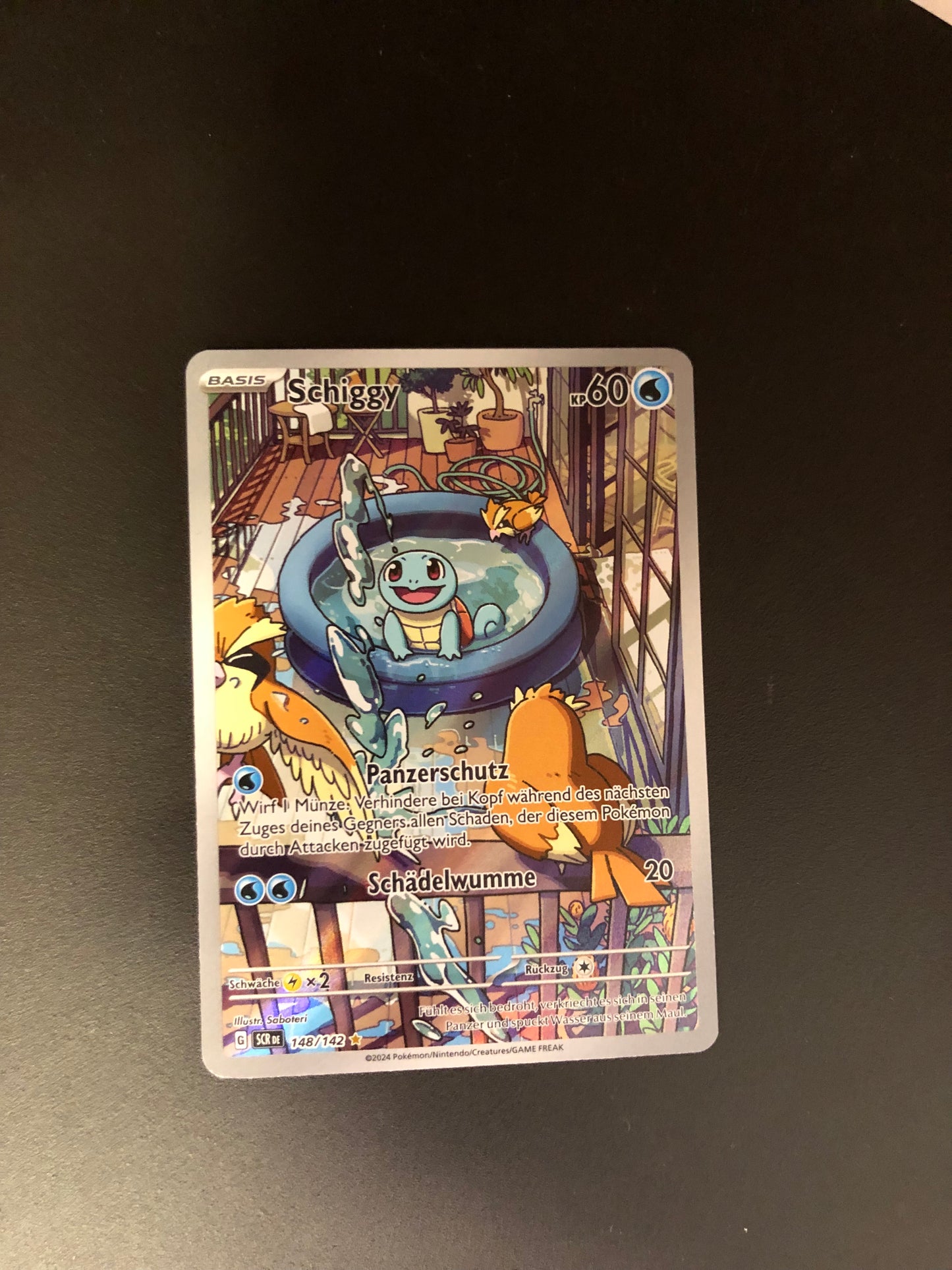 Pokemon Karte Art-Rare Schiggy 148/142 Deutsch